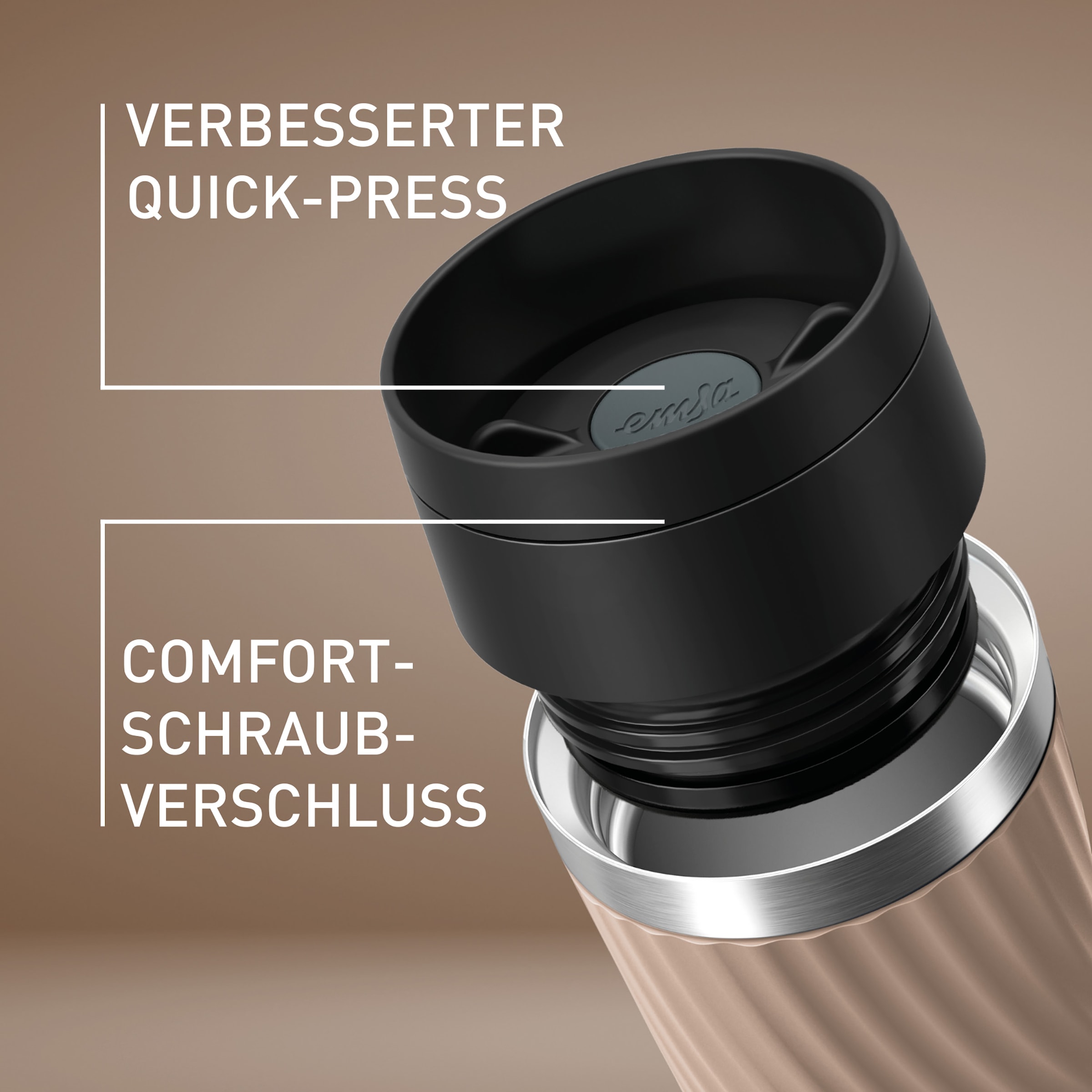 Emsa Thermobecher »Travel Mug Classic Twist«