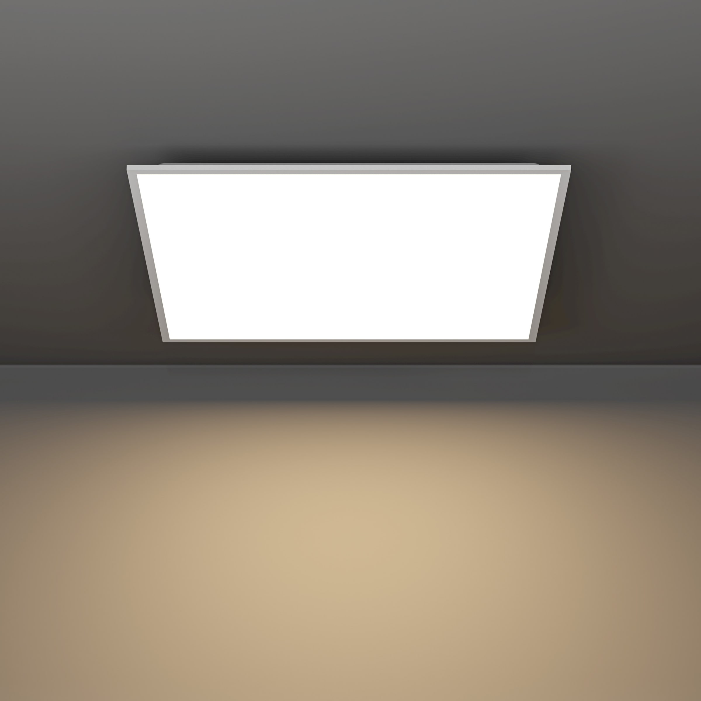 EGLO LED Deckenleuchte »MORADILLO-Z Deckenlampe - Stahl - LED - 33W - IP20« LED-Modul 1 Stk. Kaltweiß | Neutralweiß | RGB | Warmweiß Wohzimmerlampe, Esszimmerlampe, Schlafzimmer, L59,5 x B59,5 x H6,1 cm