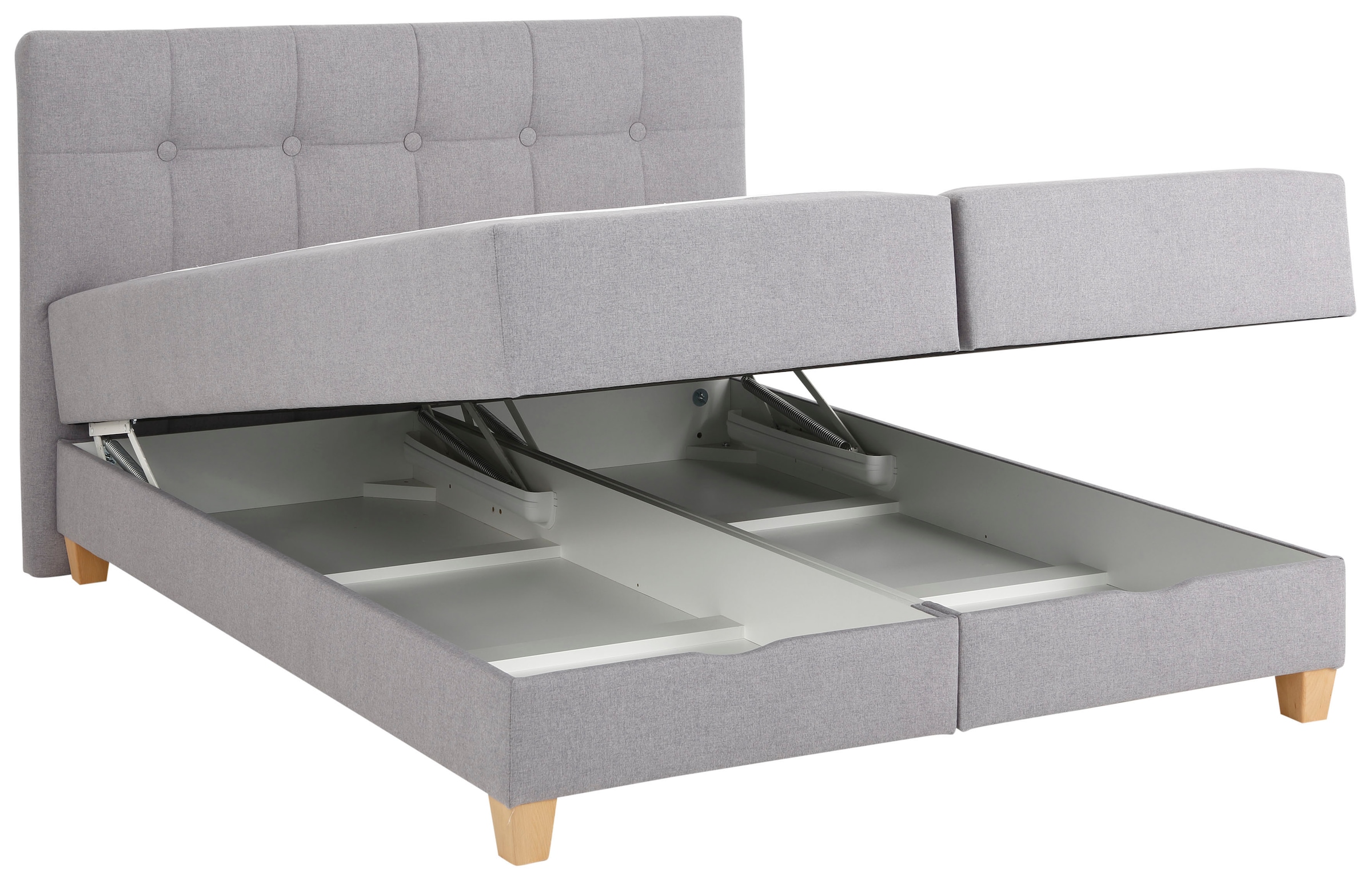 Home affaire Boxbett »Lonrai«, in H2,H3 & H4 und XXL - Überlänge 220cm wählbar, inkl. Topper