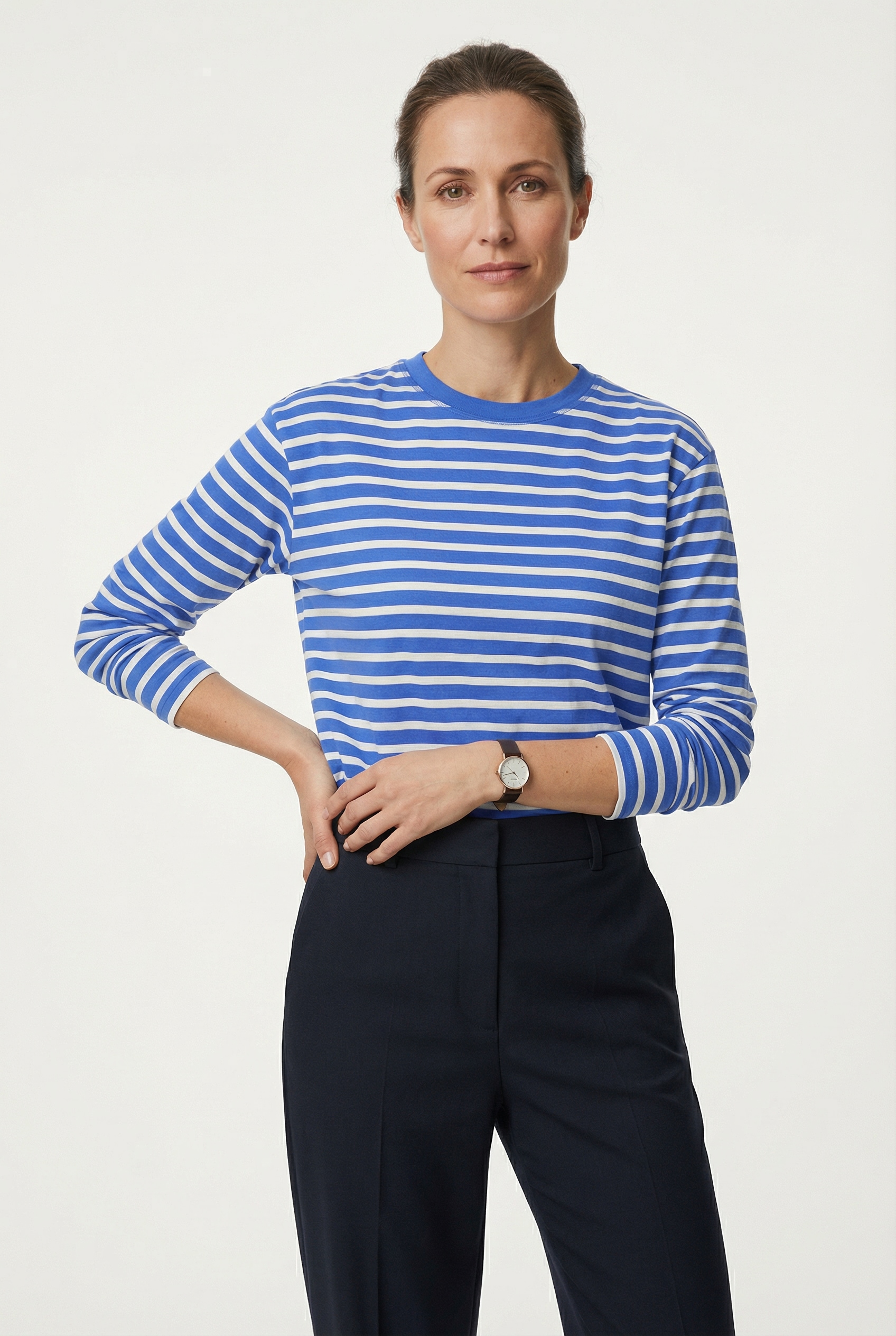 Marc O'Polo DENIM Longsleeve regular fit, aus Heavy Slub Jersey, Rundhals