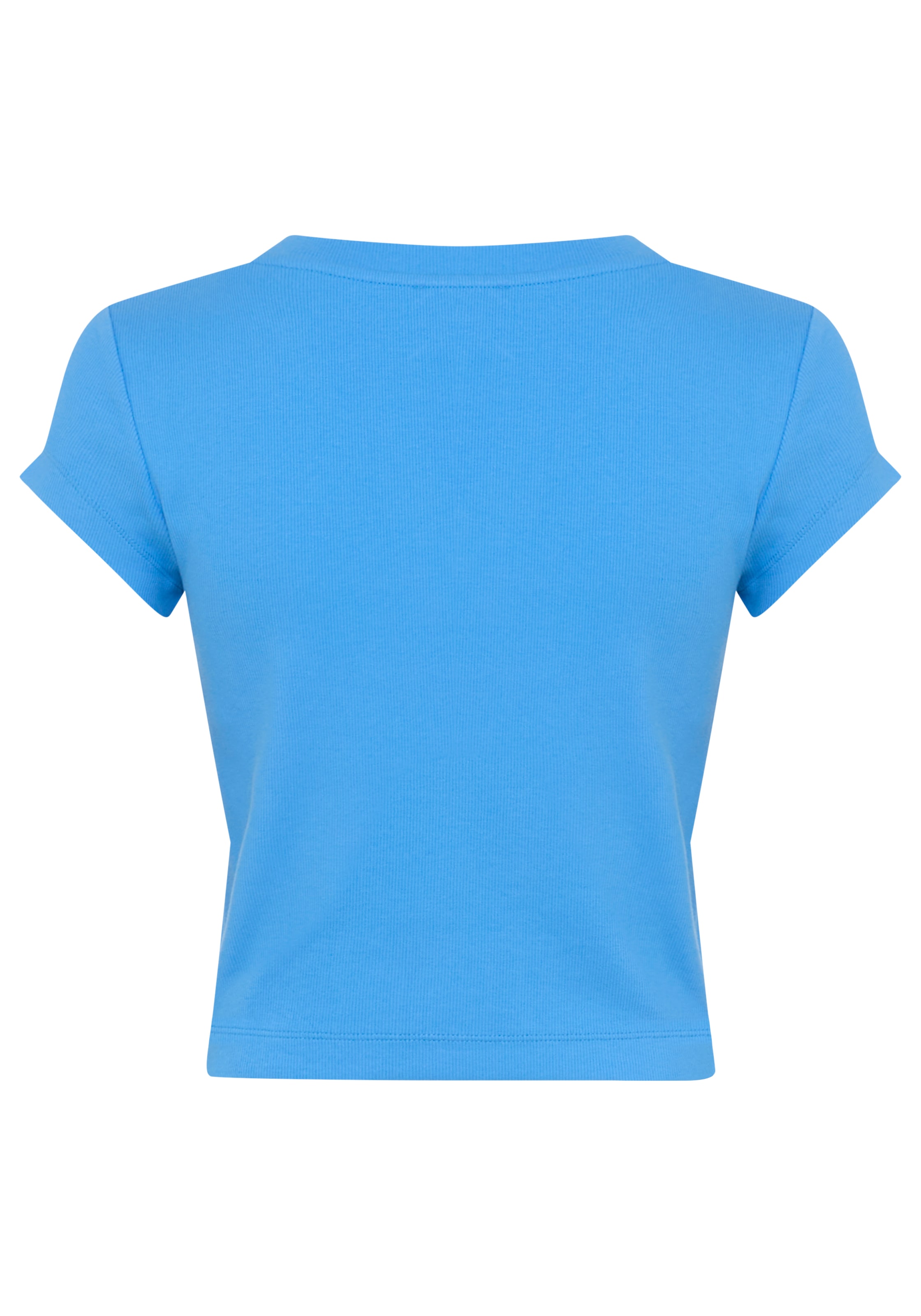 Calvin Klein Jeans T-Shirt »A- SS WOVEN LABEL RIB VNECK TEE« mit gewebtem Label