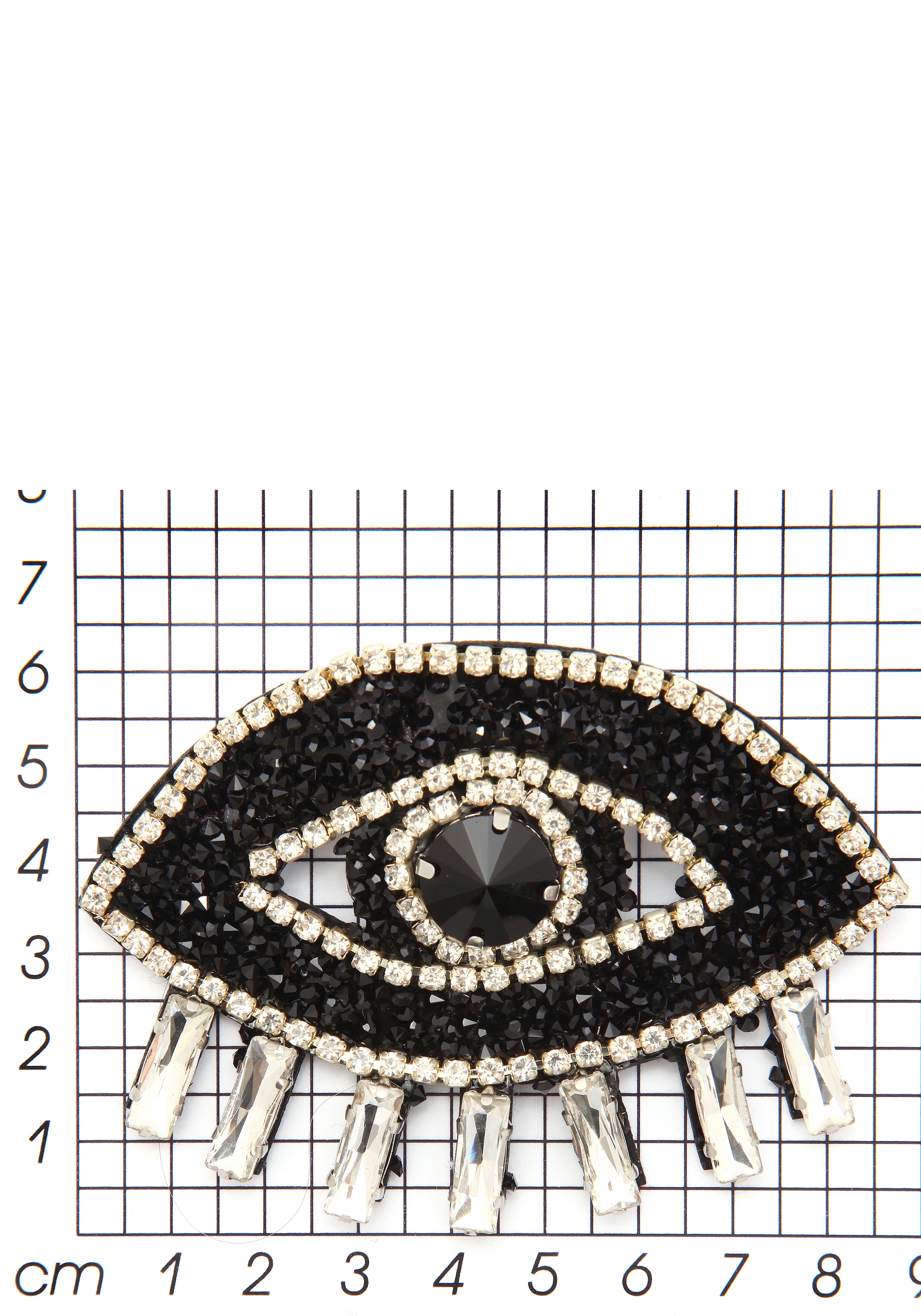 Firetti Brosche »Schmuck Geschenk Ansteckschmuck Auge, funkelndes Design«, mit Glasstein