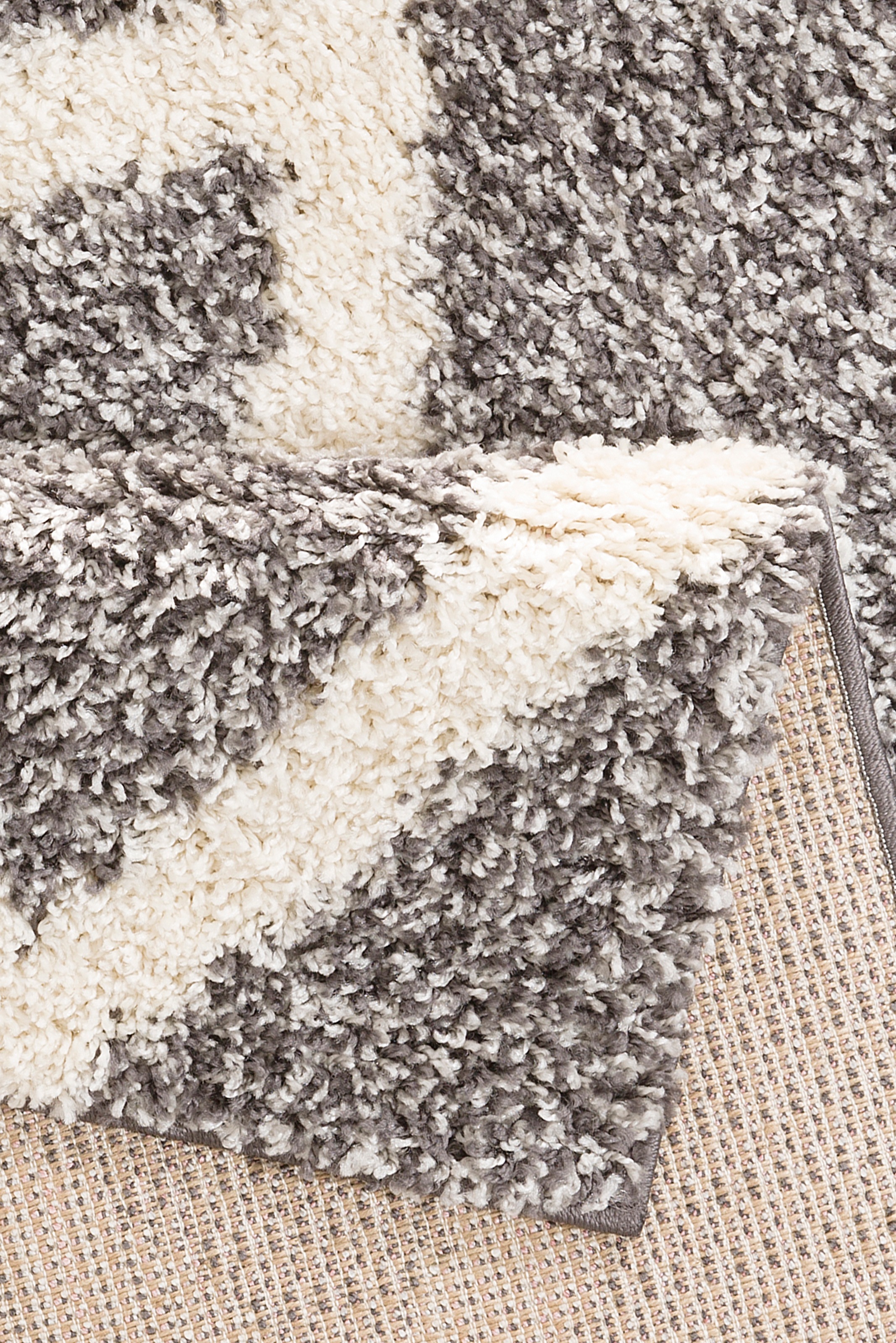 my home Hochflor-Teppich »Linz«, rechteckig, 31 mm Höhe, Rauten Design, Hochflor, besonders weicher Teppich, gewebt, rechteckig