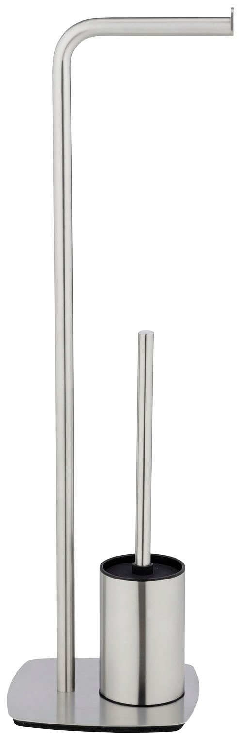 WENKO WC-Garnitur »Iria«, aus Edelstahl, mit WC-Papierrollenhalter und WC-Bürste