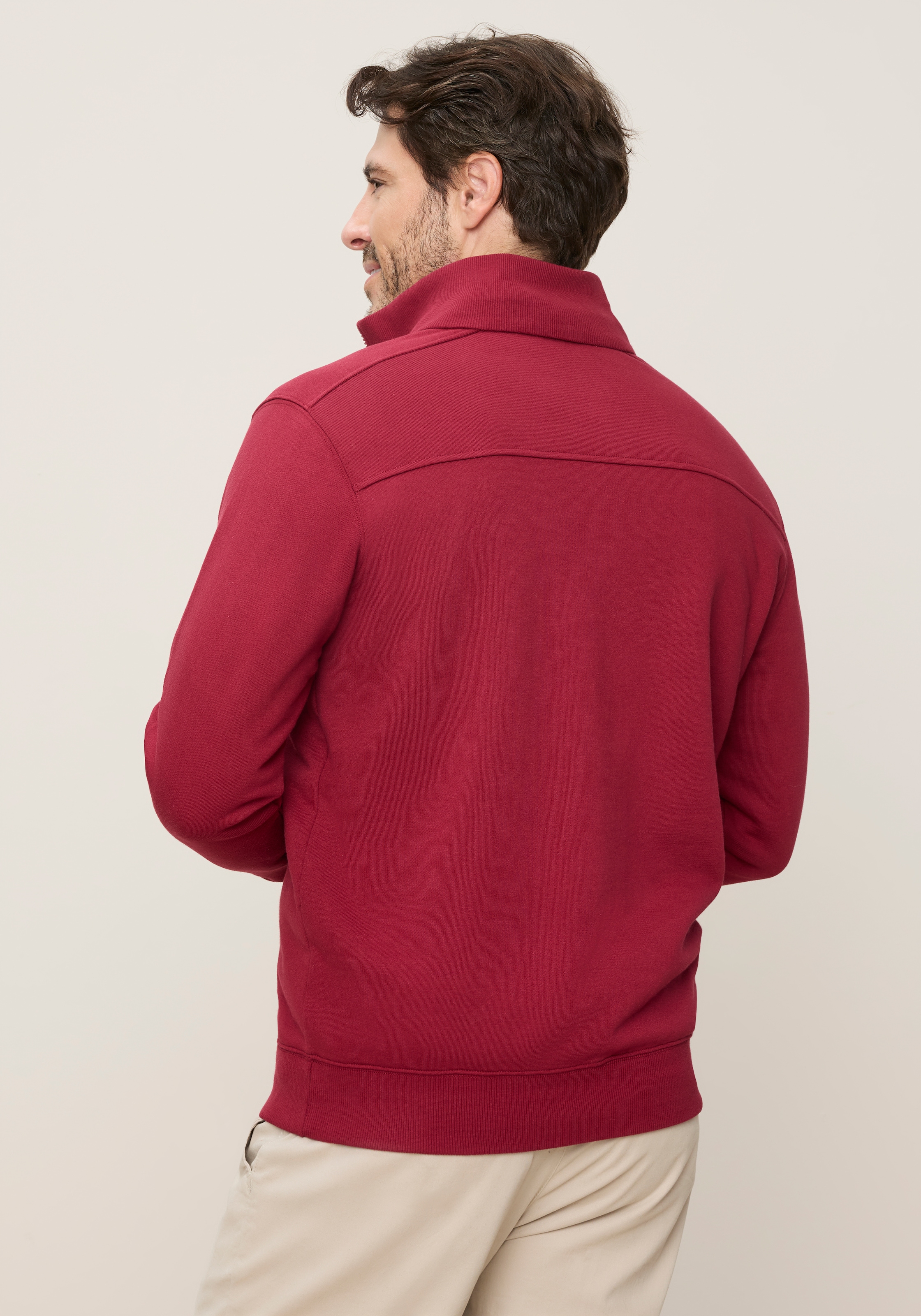 Man's World Sweatshirt , mit Troyerkragen, normale Passform, auch in großen Größen
