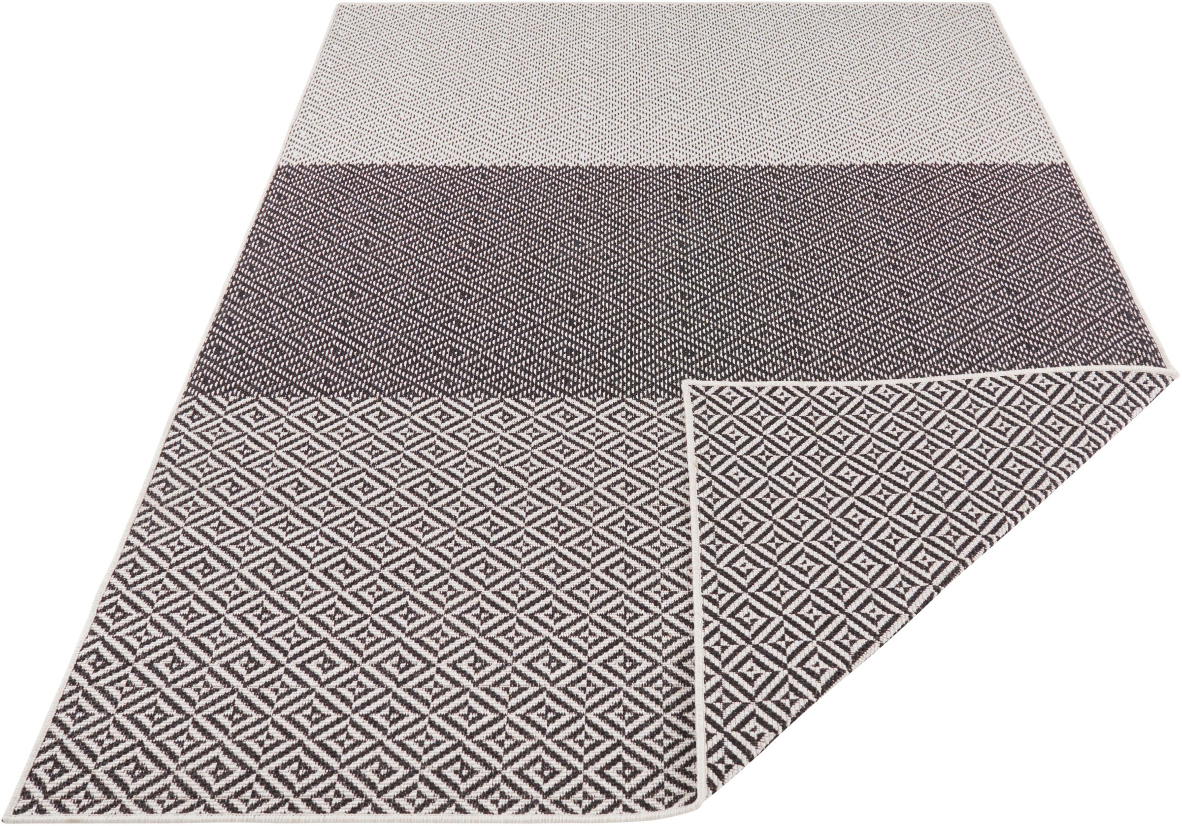 NORTHRUGS Teppich »Borneo«, rechteckig, 5 mm Höhe, In- und Outdoor geeignet, Wendbar, Wohnzimmer