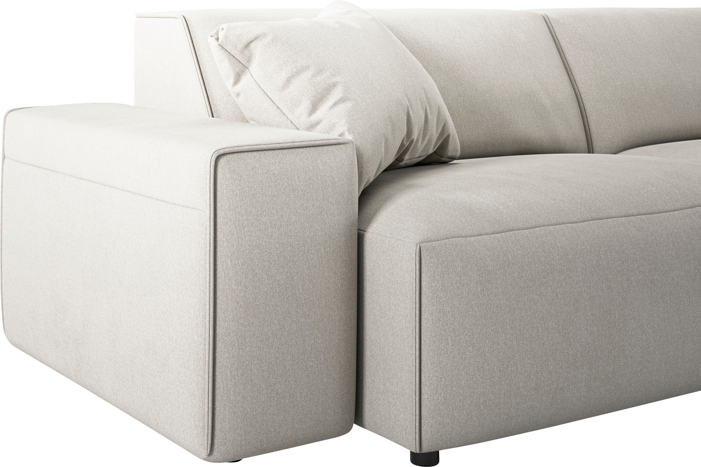 andas Ecksofa »Glimminge L-Form auch in Breitcord, Feincord + Easy care-Bezug,«, Breite 234, Zierkissen