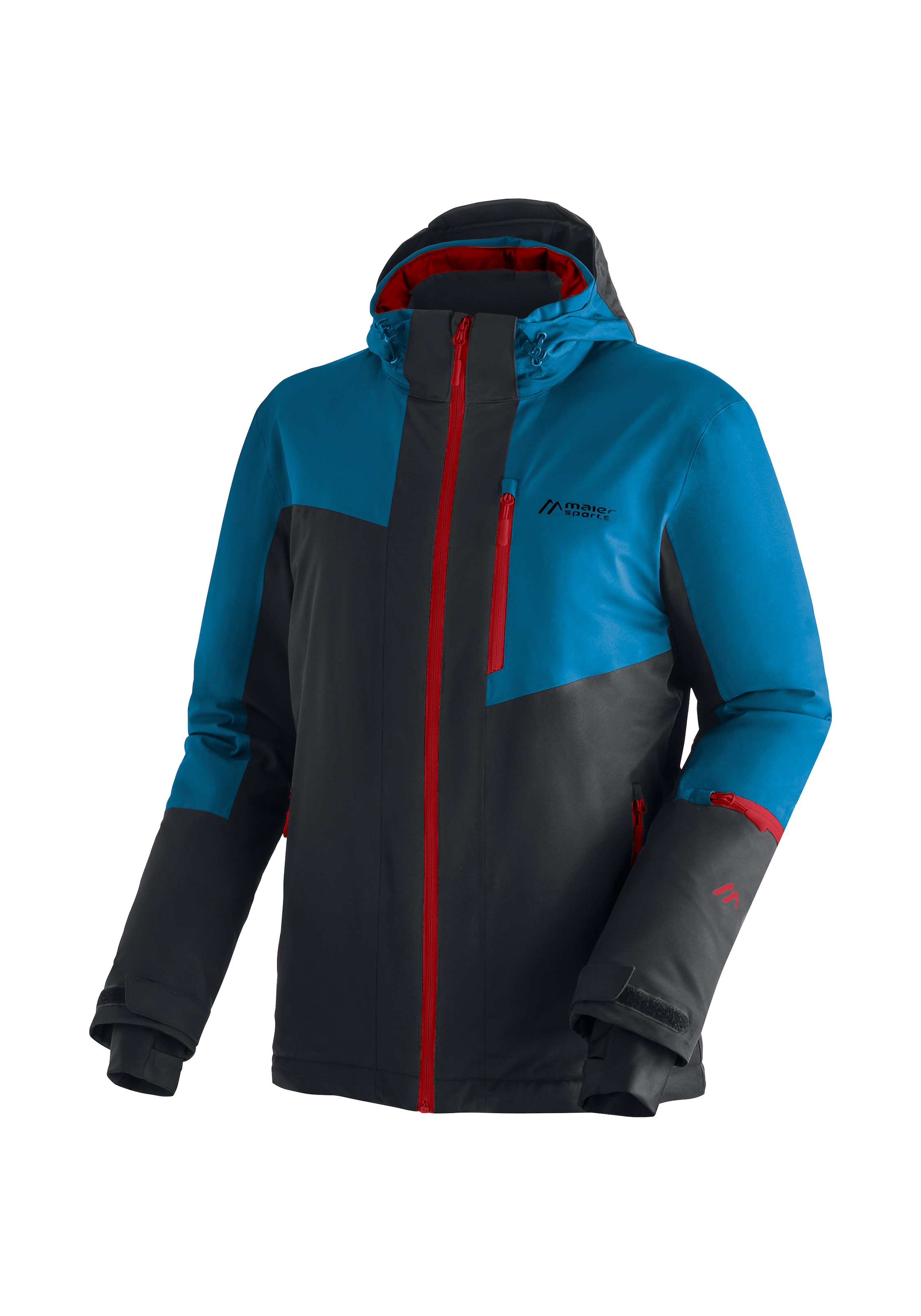 Maier Sports Skijacke »MONZABON M 2.0«, Herren Winterjacke, wasserdicht, 3 RV-Taschen und Kapuze, Regular fit