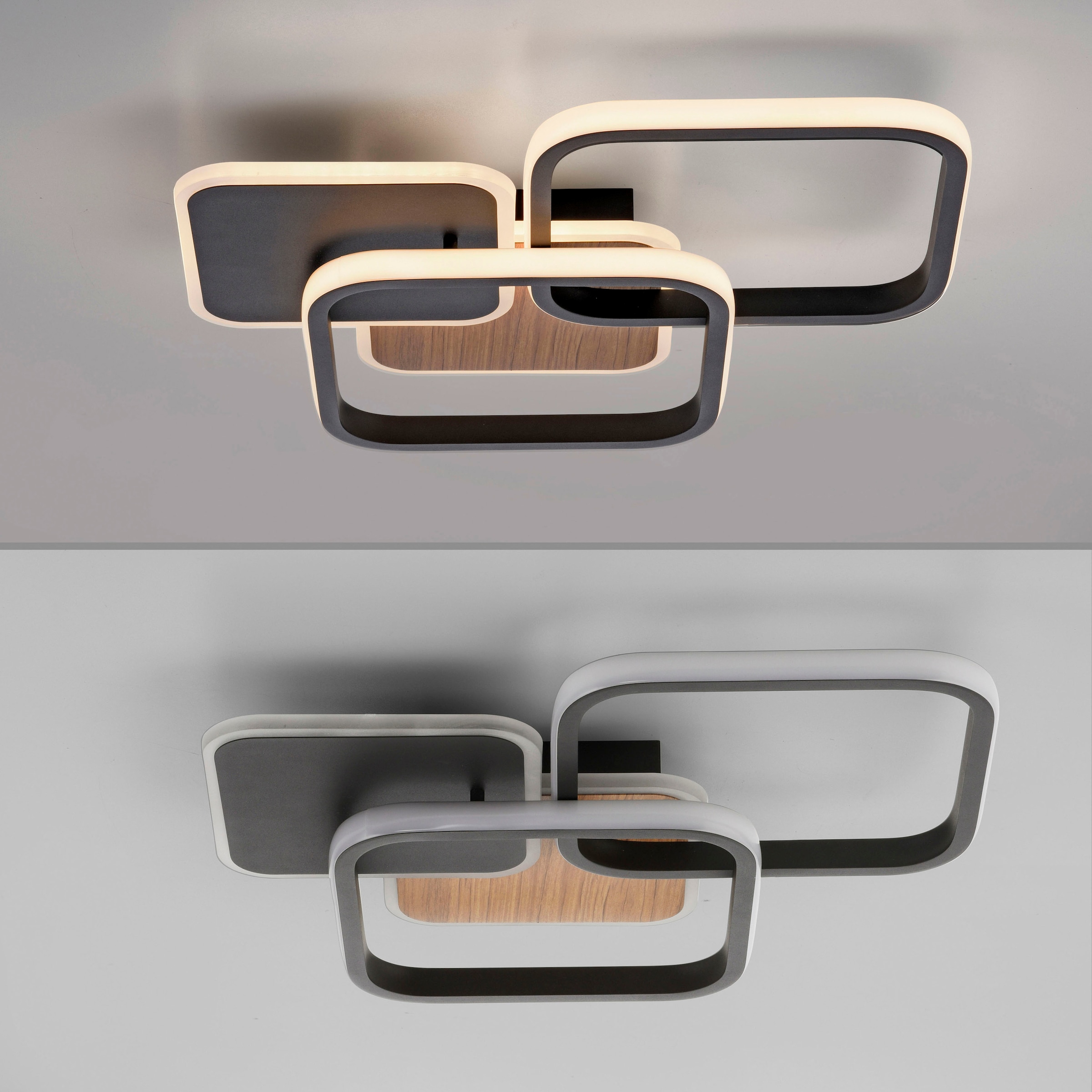 JUST LIGHT Deckenleuchte »SEVENT« LED-Board 1 Stk. Warmweiß LED