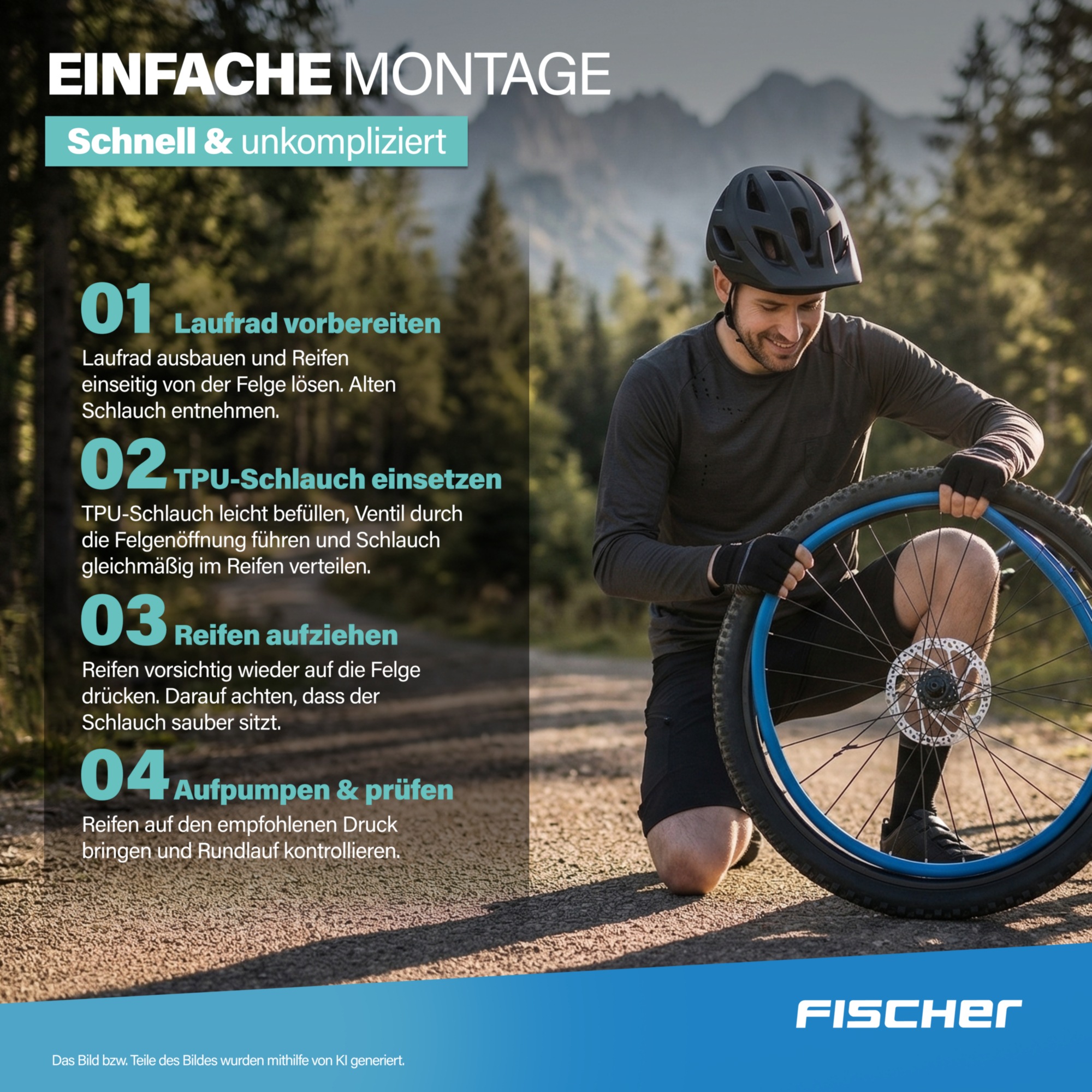 FISCHER Fahrrad Fahrradschlauch »TPU-Schlauch MTB 27,5" 54/65-584«