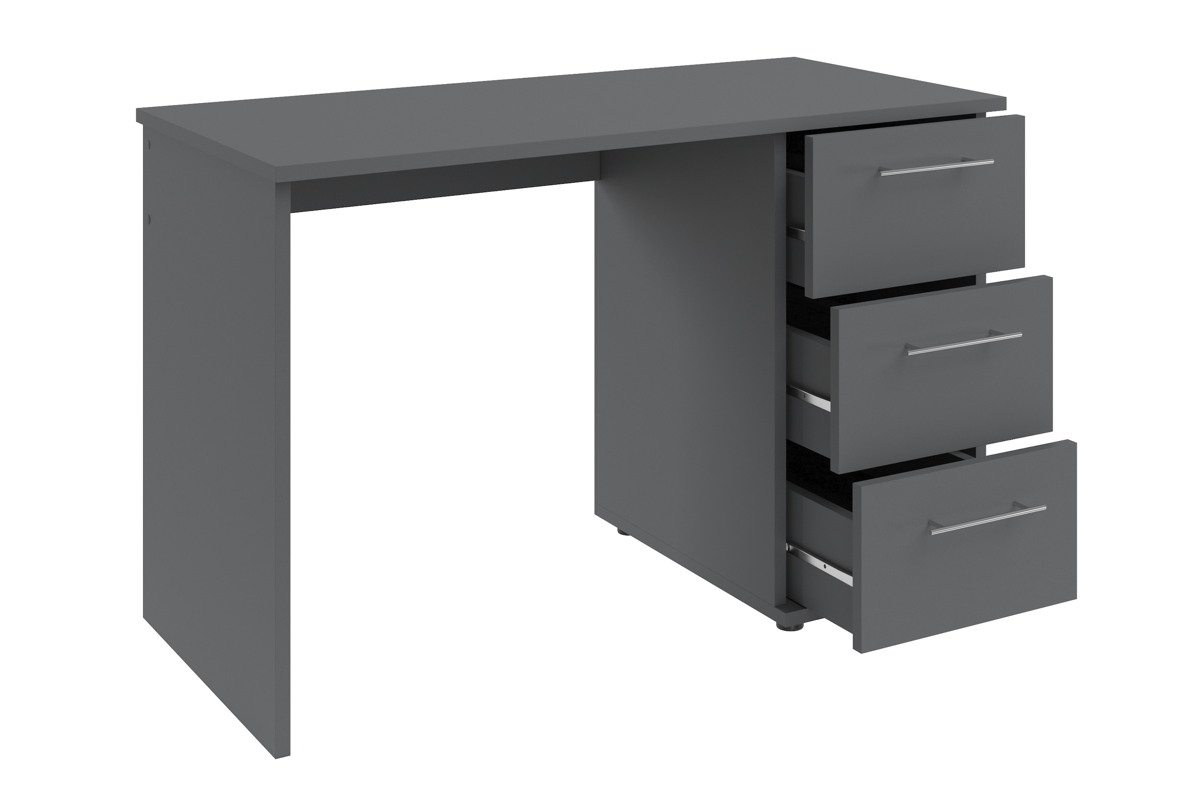 VOGL Möbelfabrik Schreibtisch »Tobi, optional mit Tastaturauszug,«, mit 3 Schubkästen, Breite 115 cm, Made in Germany