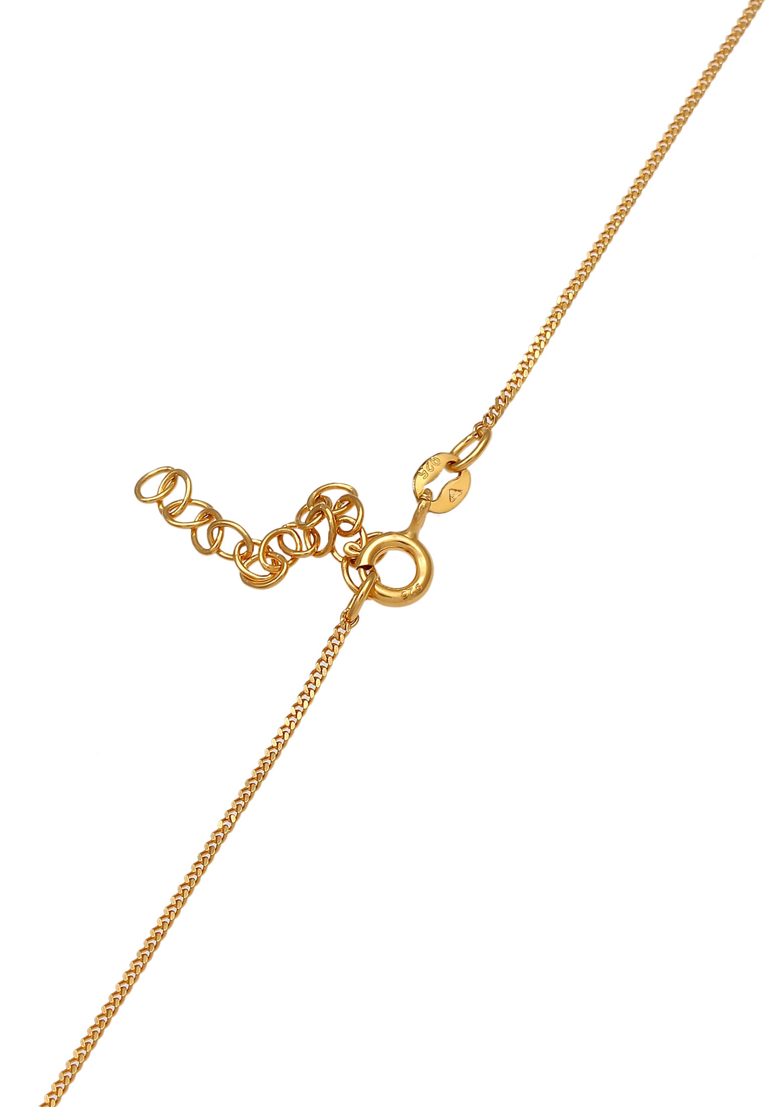 Elli Choker »Halskette Choker Y-kette Solitär Rosa Quarz Rund 925 Silber«