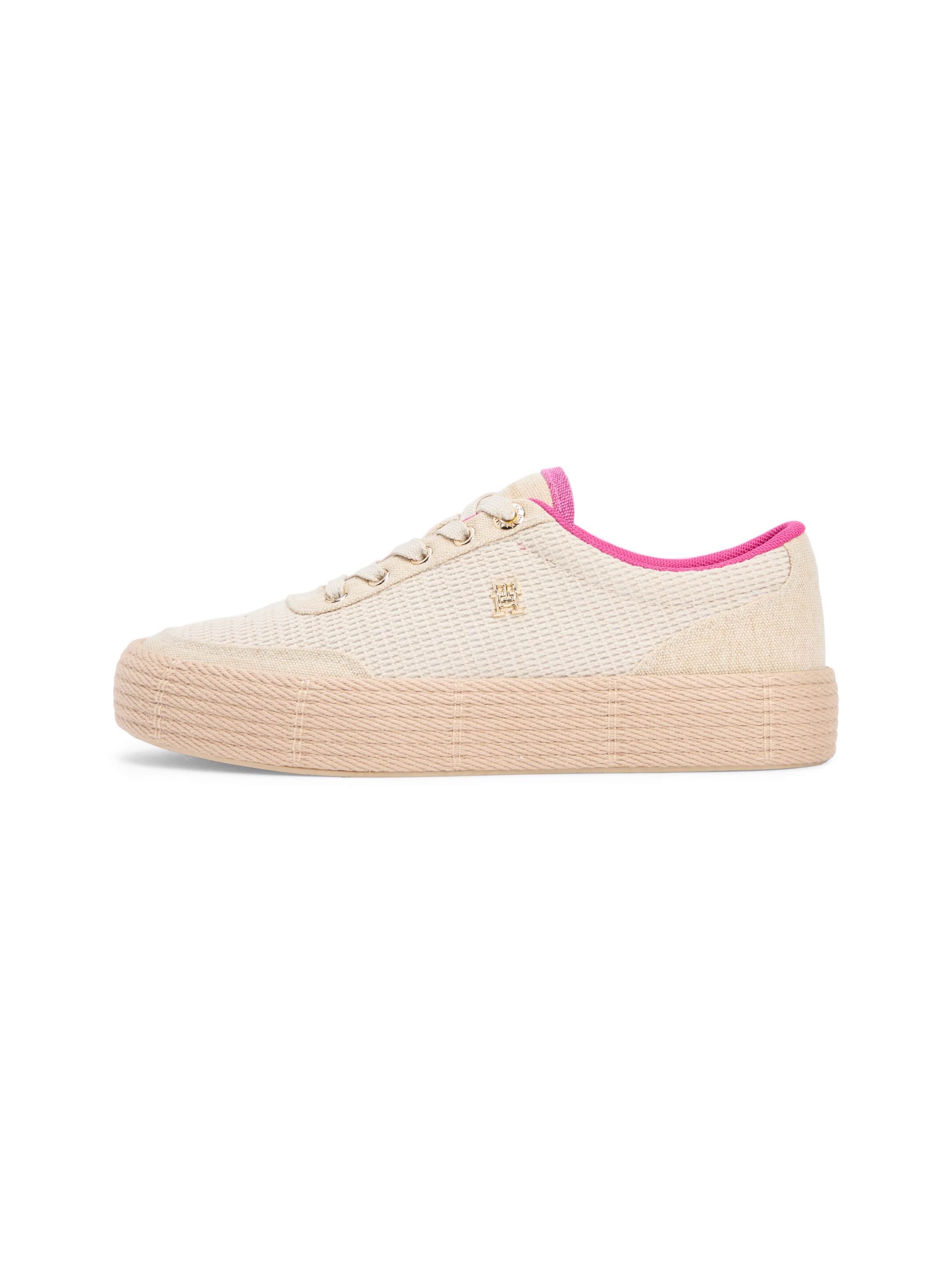 Tommy Hilfiger Plateausneaker »TH FOXING PLATFORM ROPE«  Freizeitschuh, Schnürer, Halbschuh mit TH-Schmuckelement