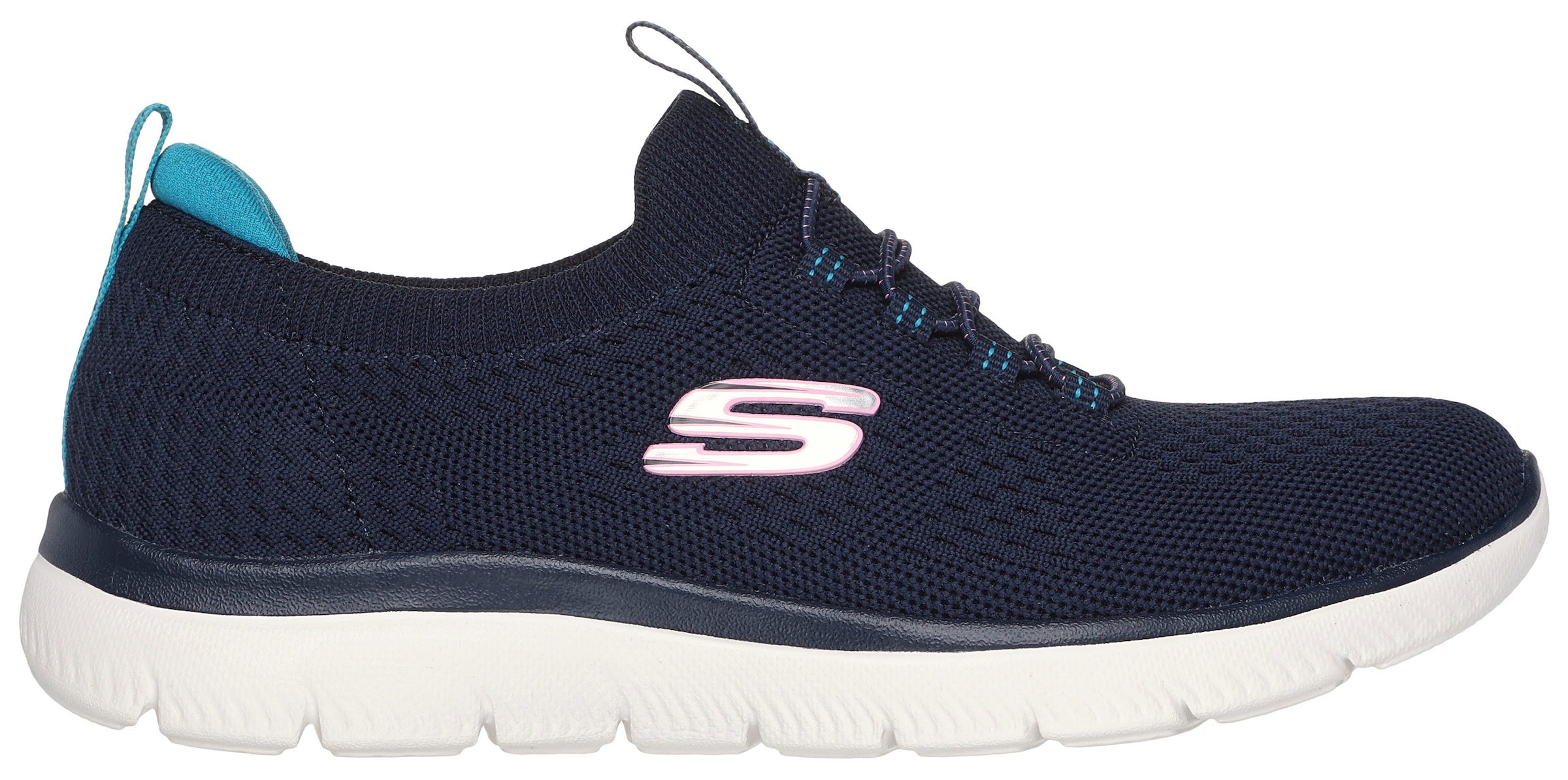 Skechers Slip-On Sneaker »SUMMITS«, Freizeitschuh, Halbschuh, Slipper mit flexibler Traktionslaufsohle