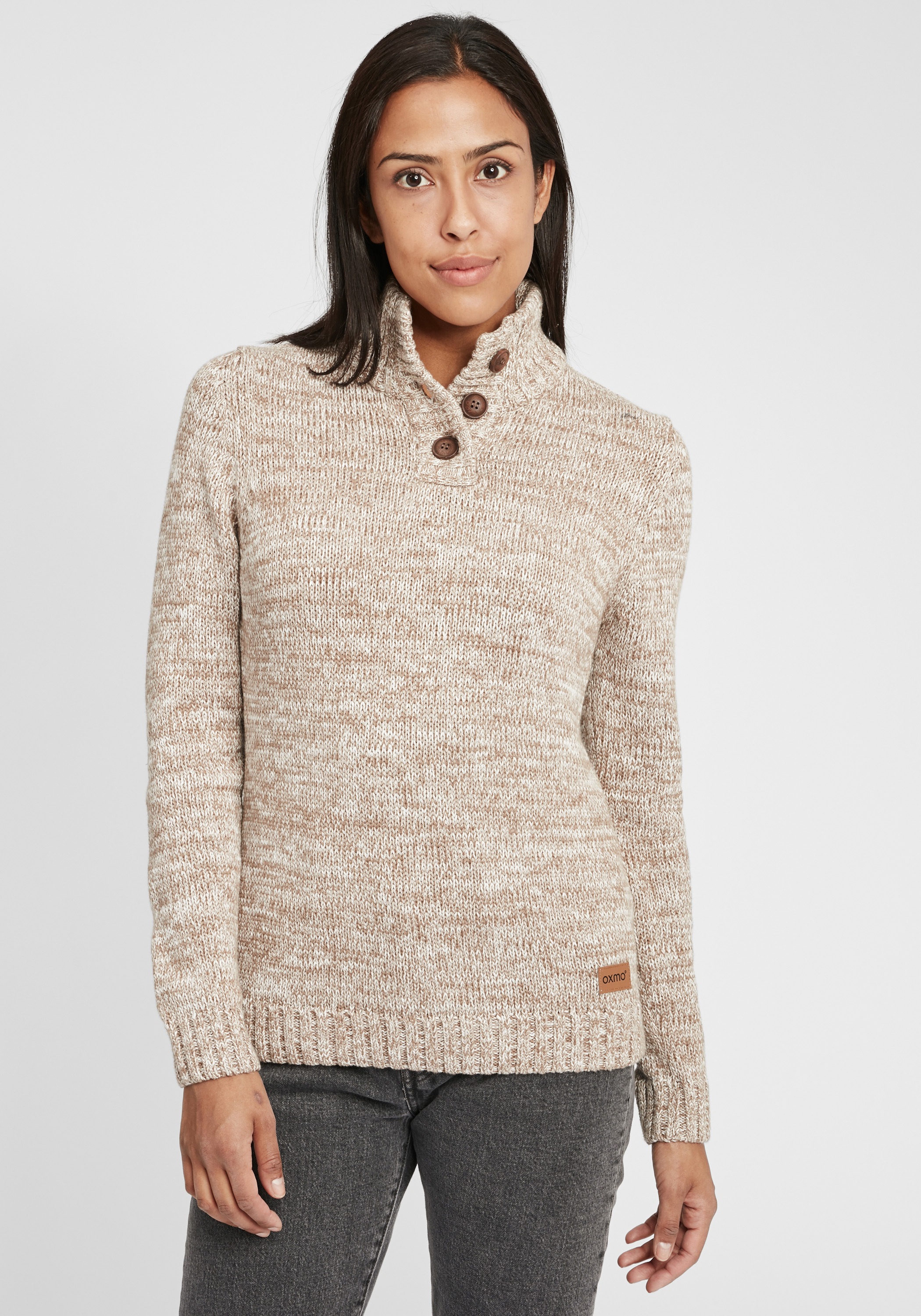 OXMO Strickfleece-Pullover »Strickpullover OXPhiklicita«