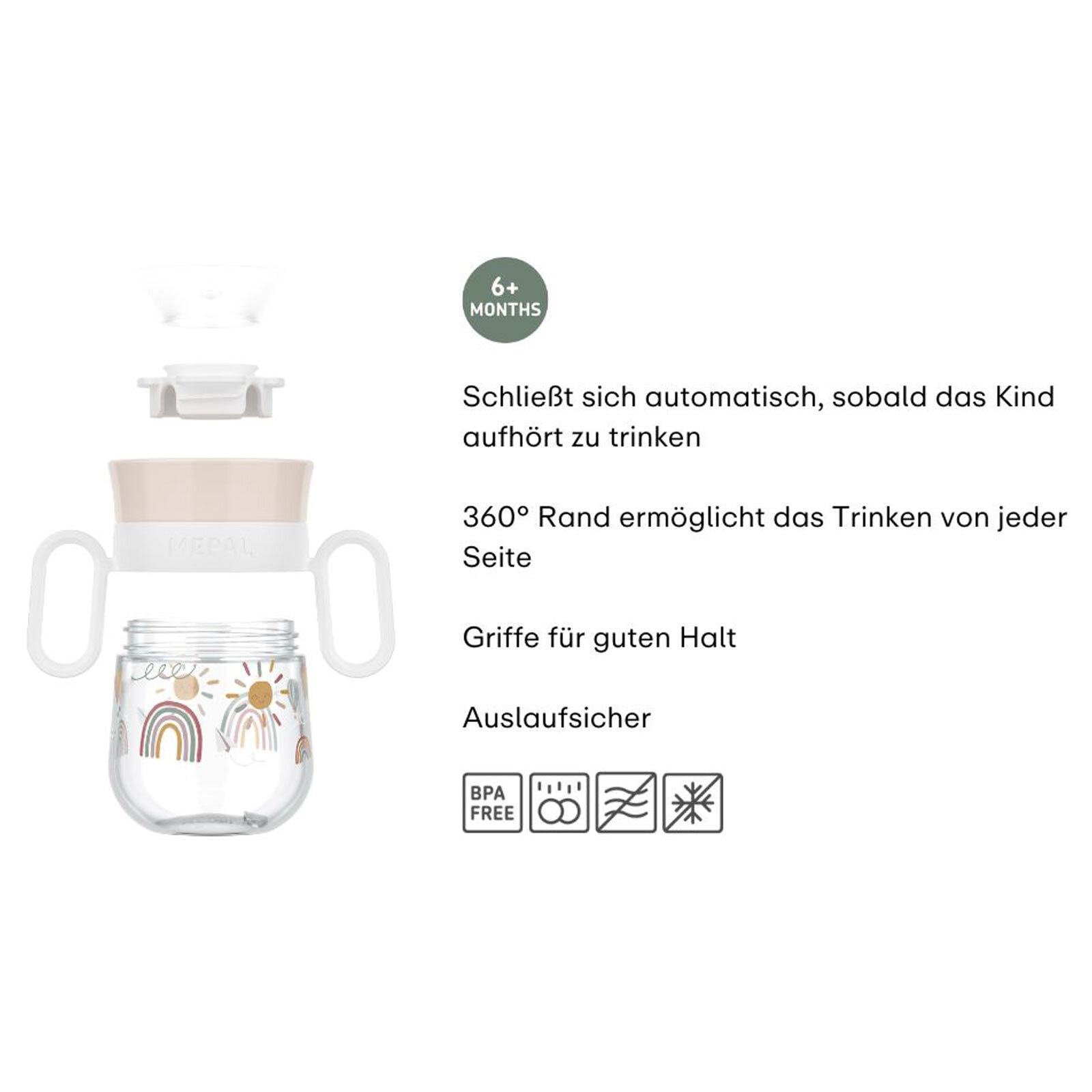 Mepal Kinderbecher »360° Trinklernbecher Mio (2025) 200 ml«