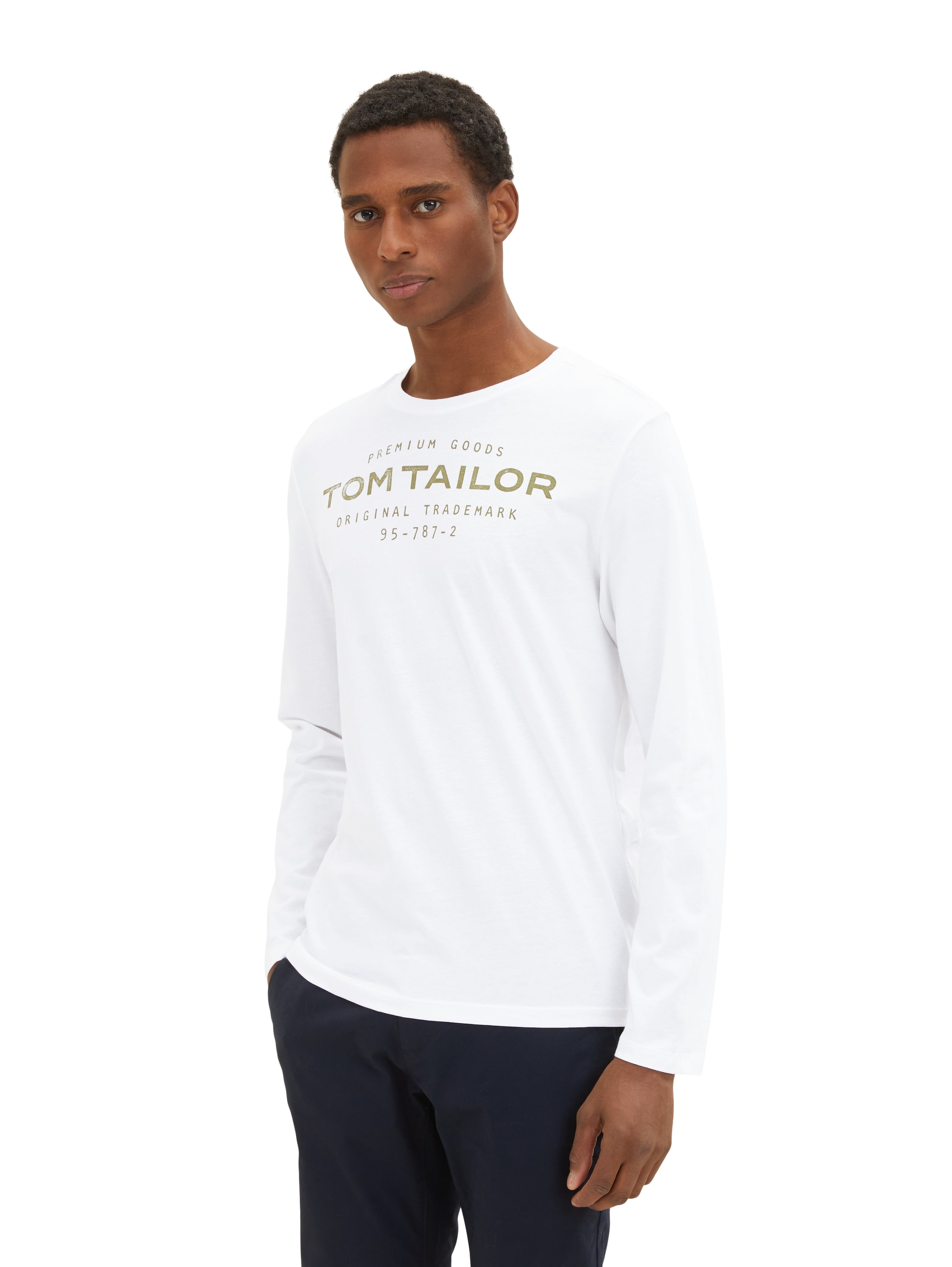 TOM TAILOR Langarmshirt, (Packung, 2 tlg.), mit Logo Print