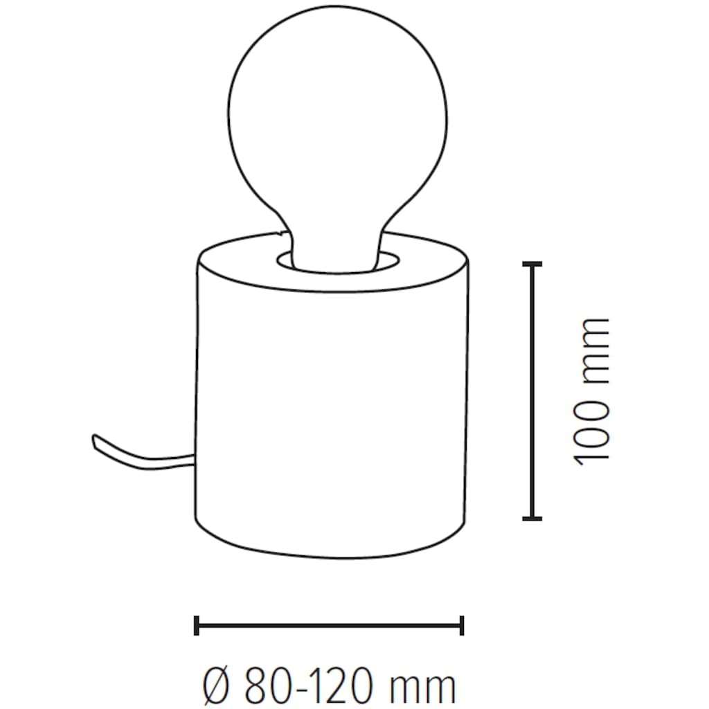 SPOT Light Tischleuchte »TRABO TABLE«, 1 flammig-flammig