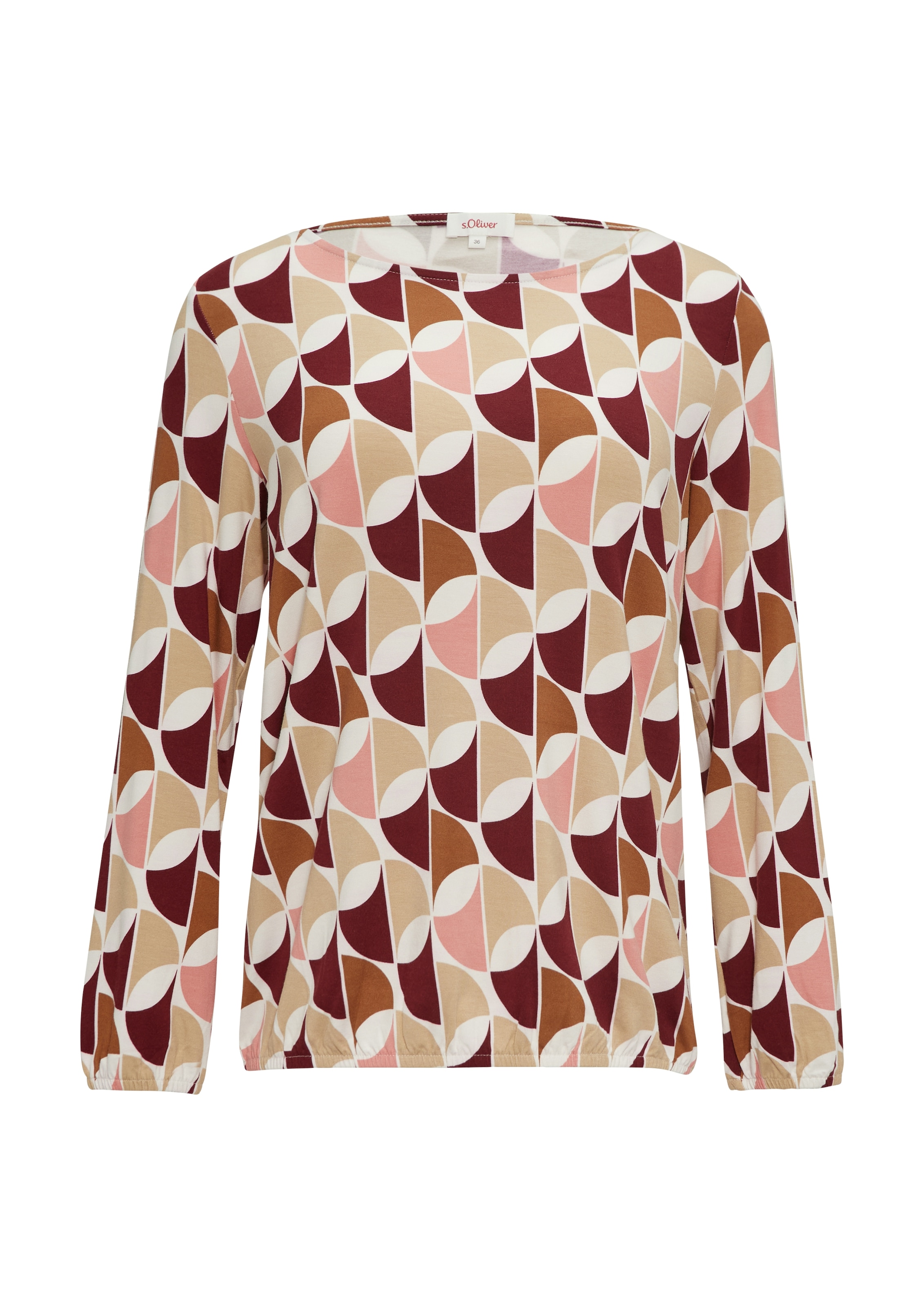 s.Oliver Langarmshirt, mit elastischem Bund