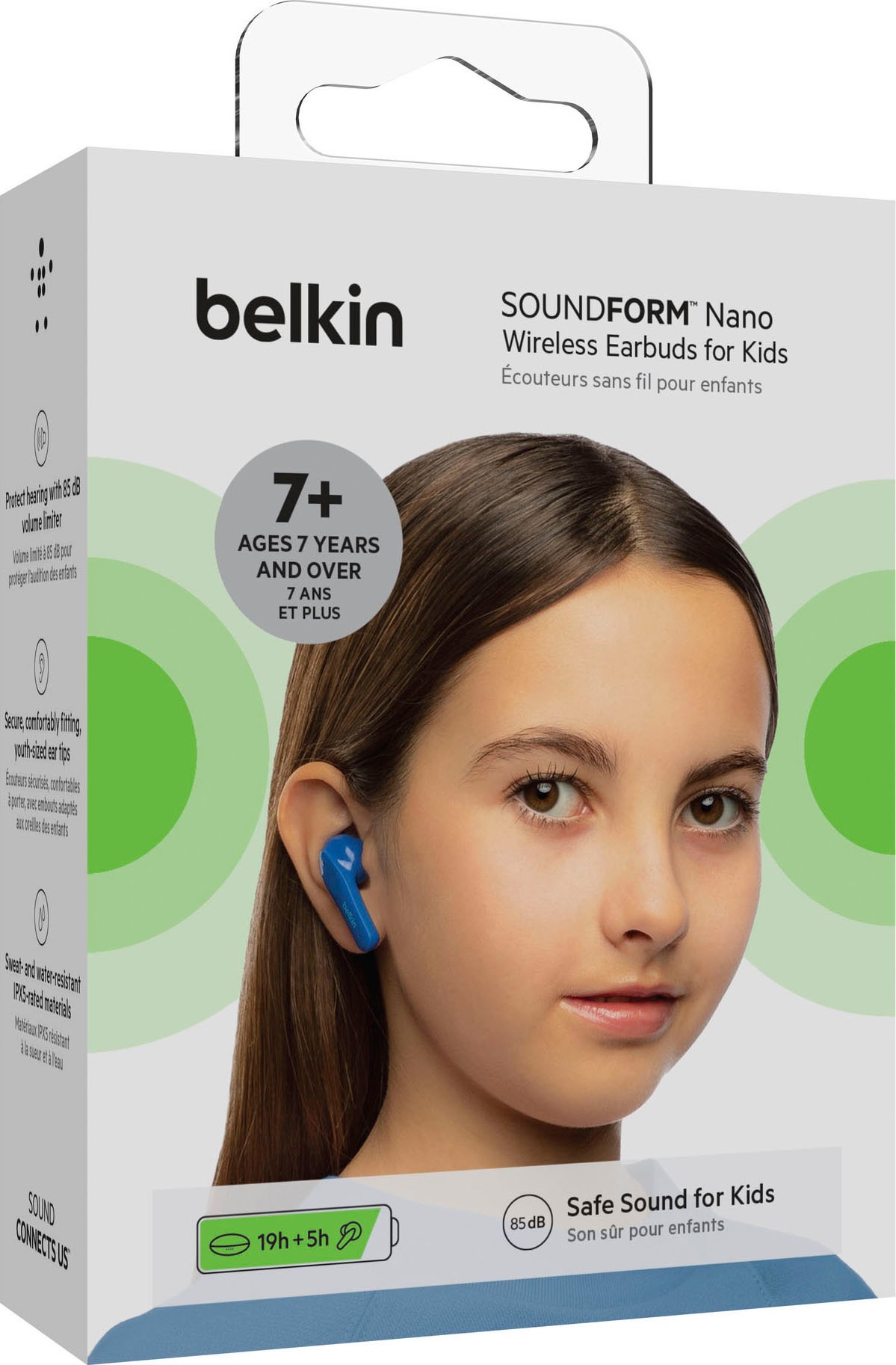 Belkin wireless Kopfhörer »SOUNDFORM NANO - Kinder In-Ear-Kopfhörer«, auf 85 dB begrenzt; am Kopfhörer