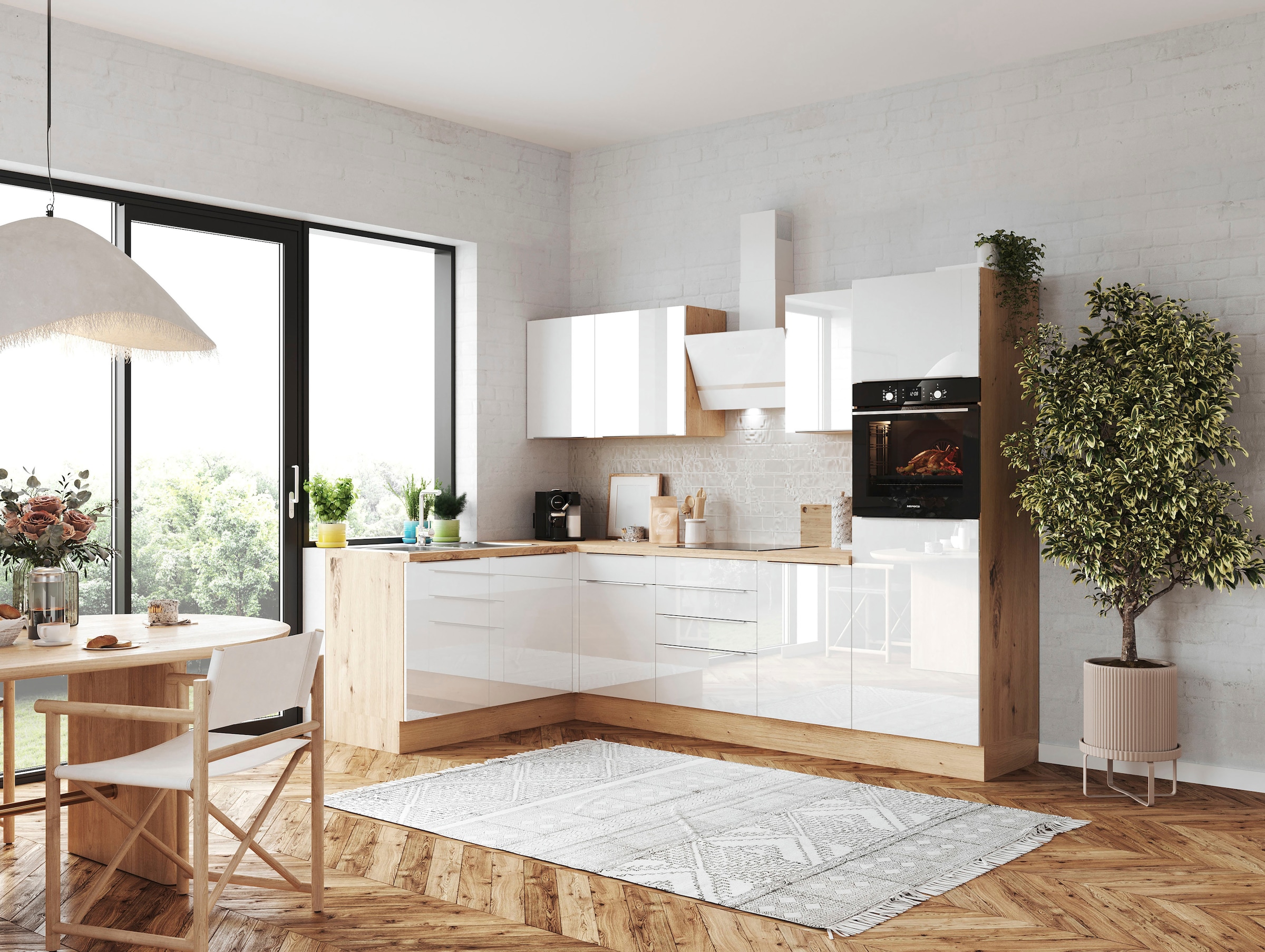 RESPEKTA Winkelküche »Safado aus der Serie Marleen«, Breite 280 cm, hochwertige  Ausstattung wie Soft Close Funktion kaufen bei OTTO