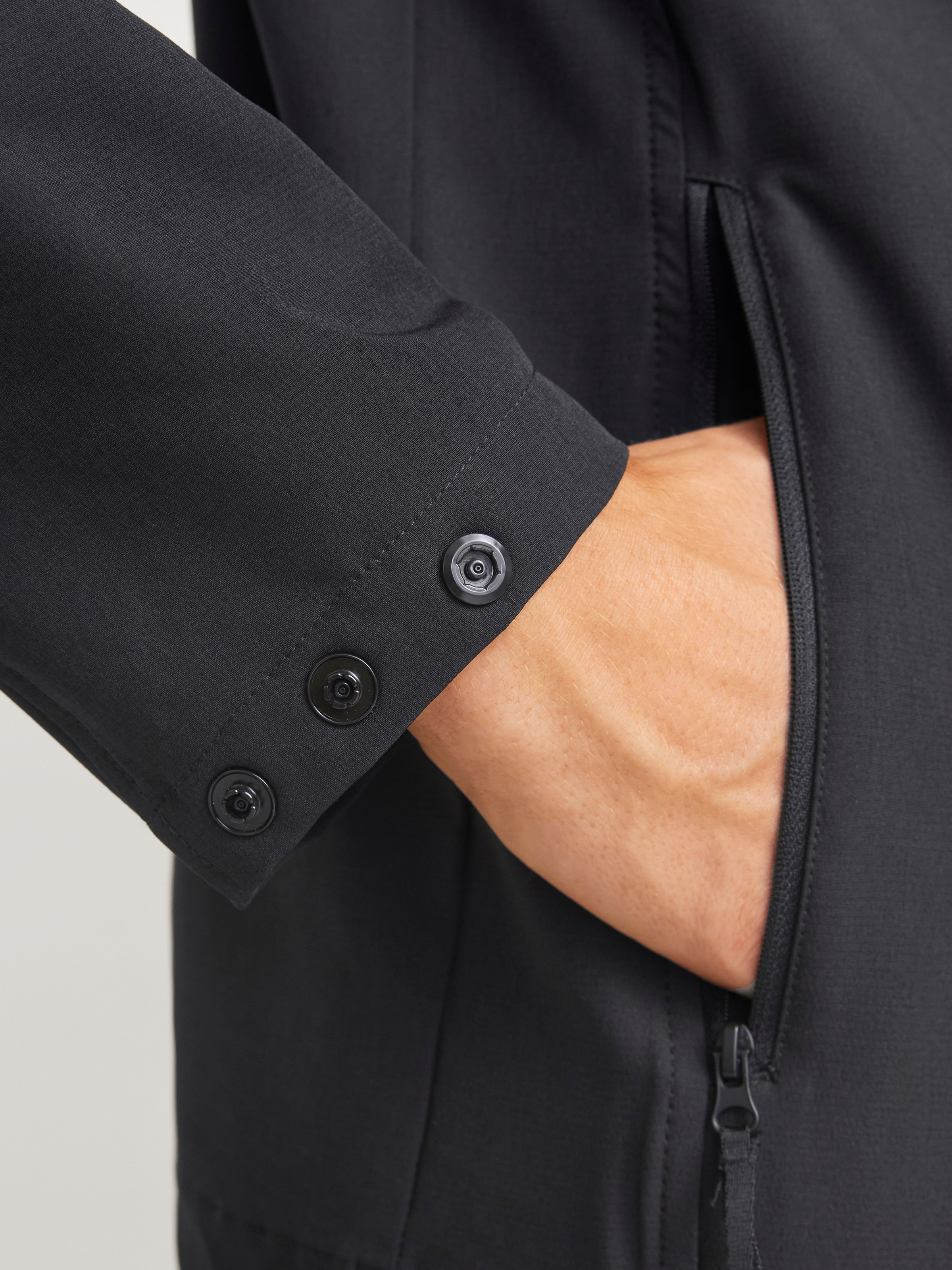 Jack & Jones Langarmhemd »JCOAERO SHIRT JACKET LS NOOS«, mit Reißverschluss