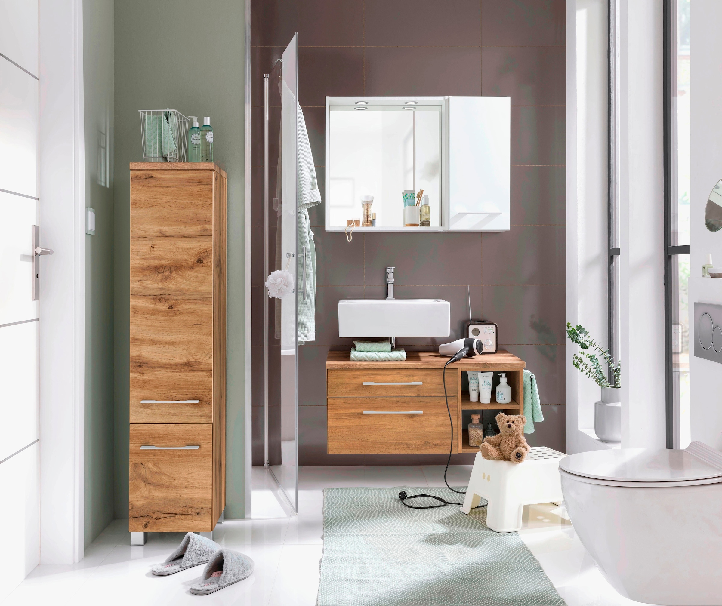 welltime Waschbeckenunterschrank »Davos«, Breite 90 cm