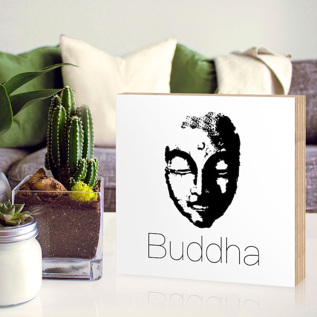 Artland Holzbild »Buddha«, Sprüche & Texte, (1 St.) kaufen bei OTTO