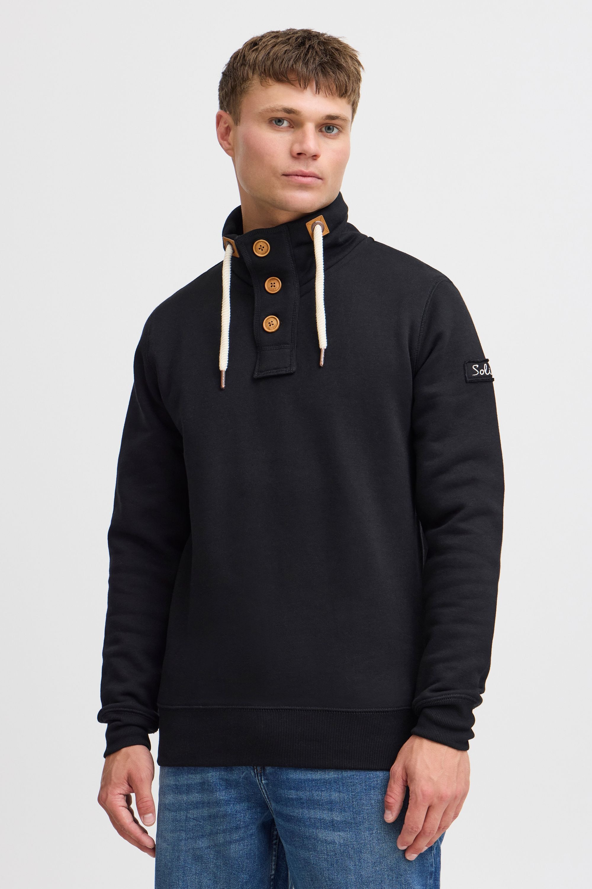 !Solid Stehkragenpullover »Stehkragenpullover SDTripTroyer«
