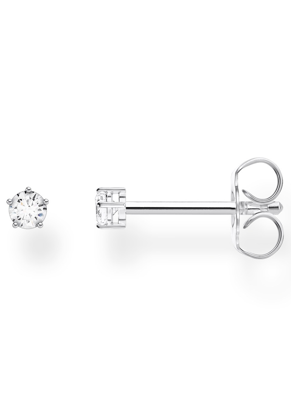 THOMAS SABO Single-Ohrstecker »weißer Stein, H2147-051-14«, mit Zirkonia