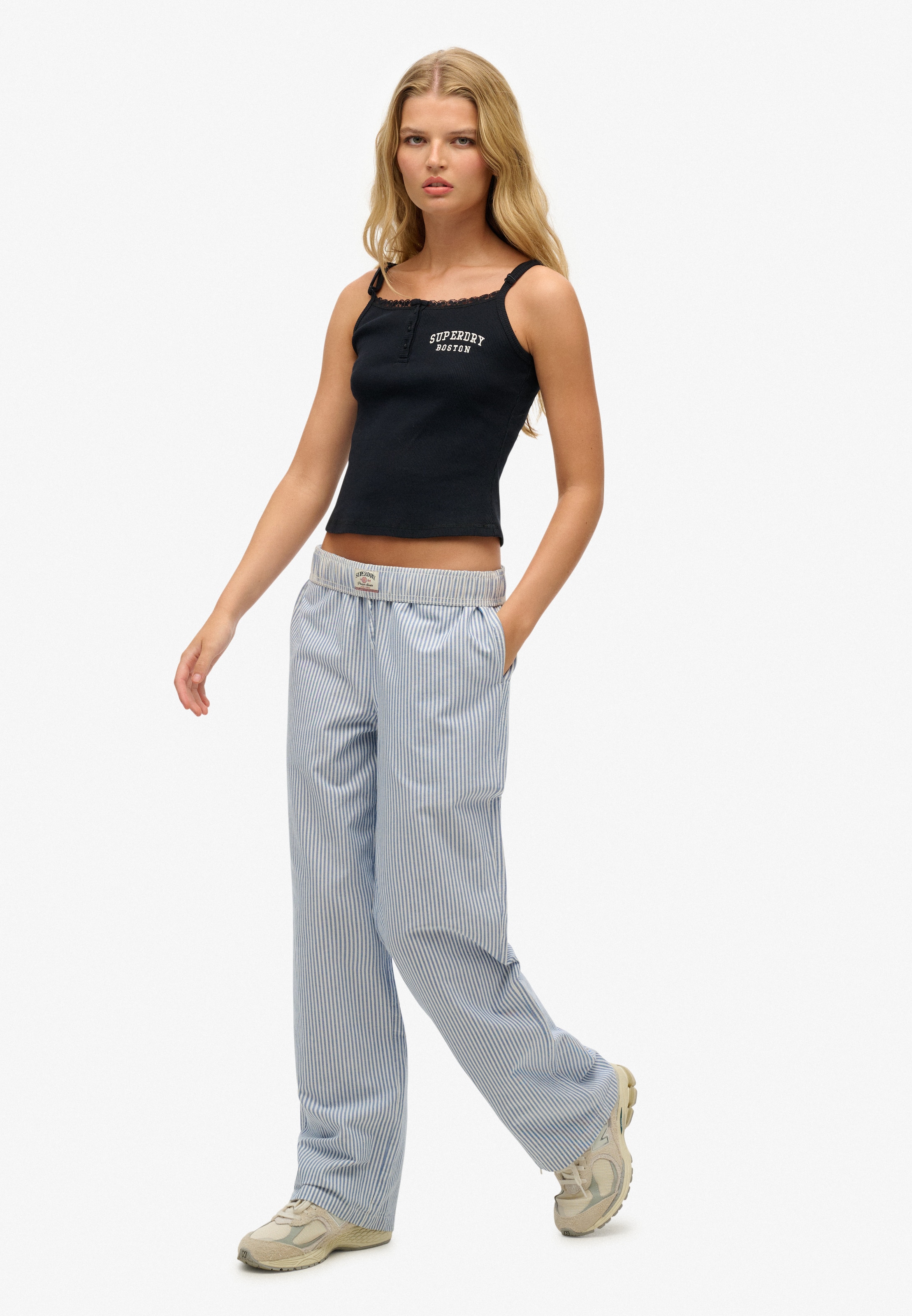 Superdry Cargohose »COTTON STRIPE ELASTIC TROUSER«