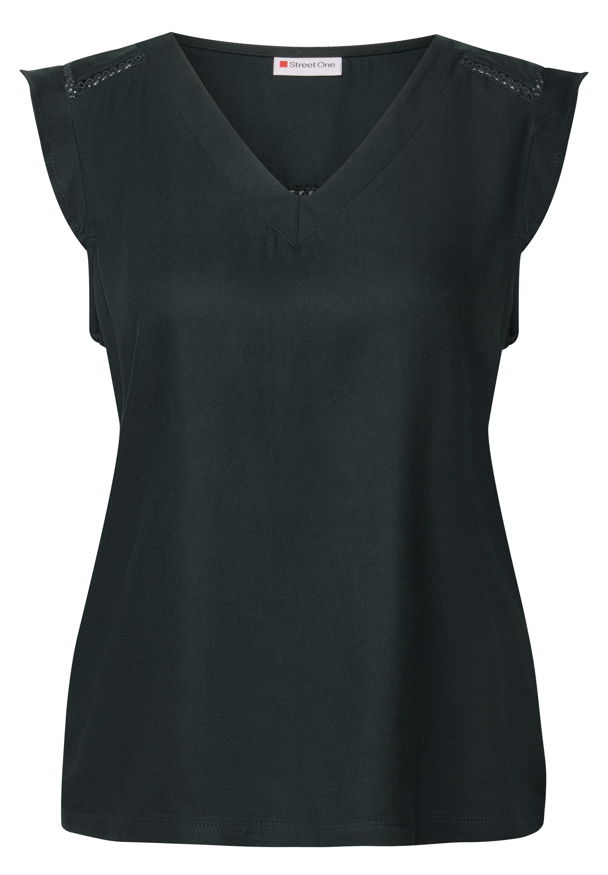 STREET ONE Shirttop mit Häkeldetails