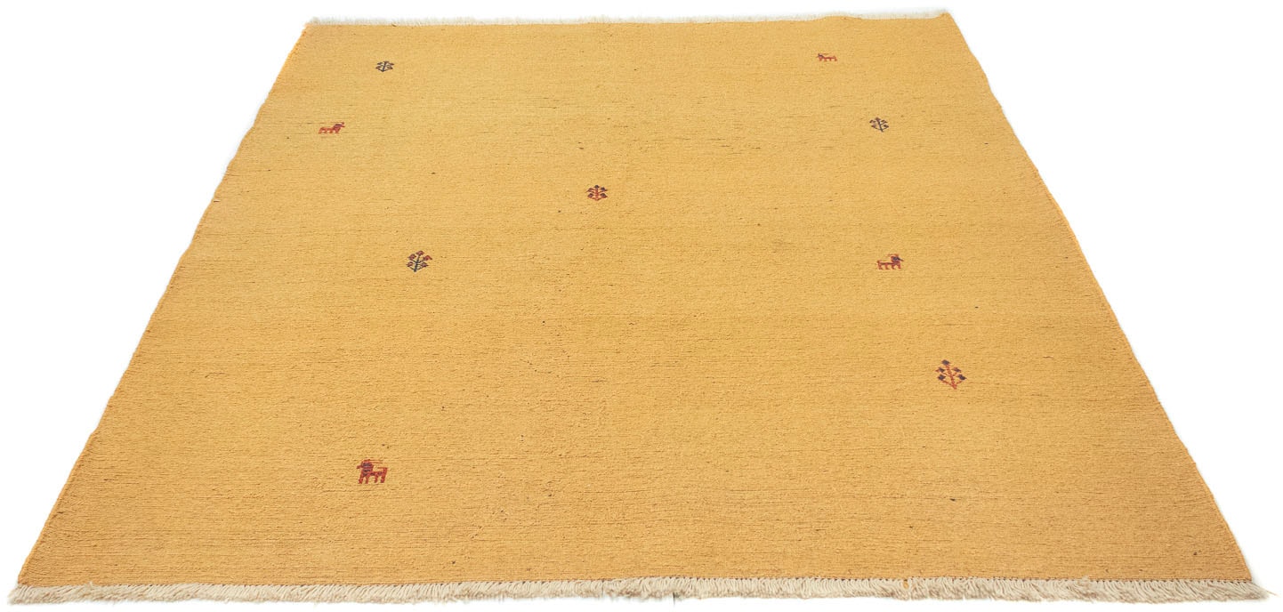 morgenland Wollteppich »Gabbeh Teppich bei handgeknüpft online OTTO handgeknüpft mehrfarbig«, rechteckig