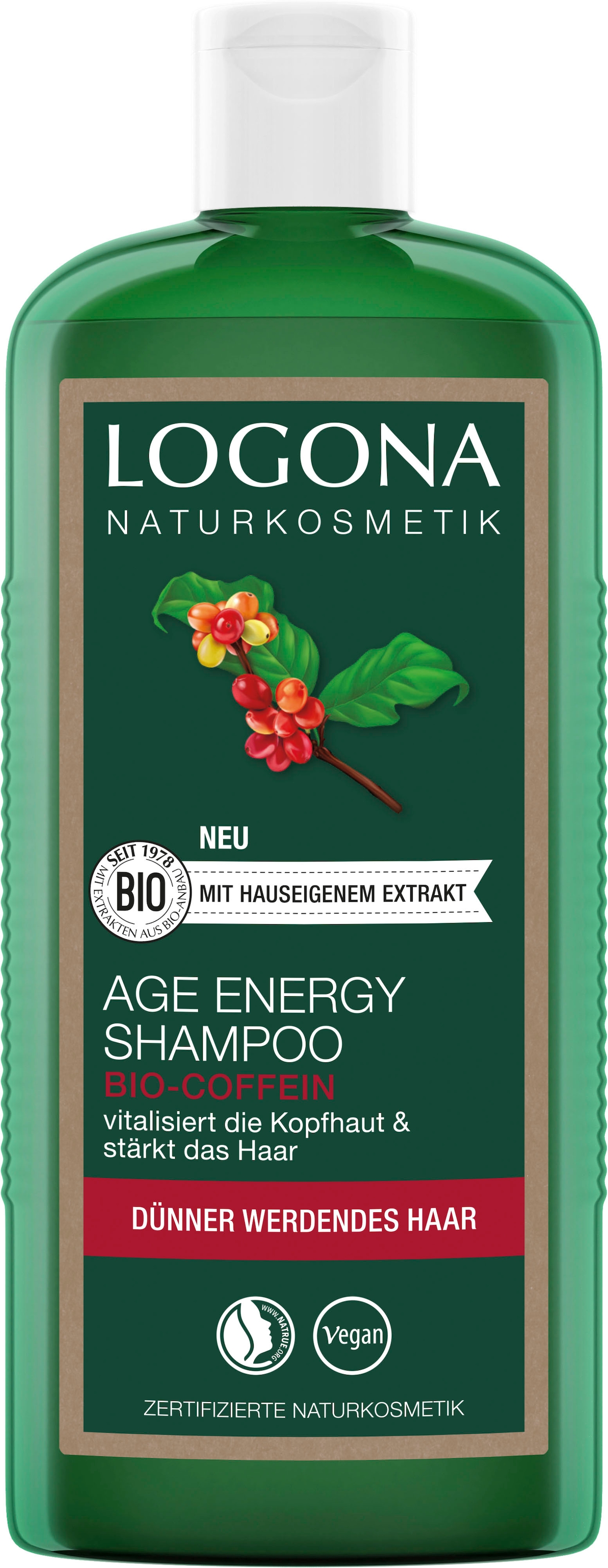 LOGONA Haarshampoo »Logona Age Bio-Coffein« Shampoo bei Energy OTTOversand