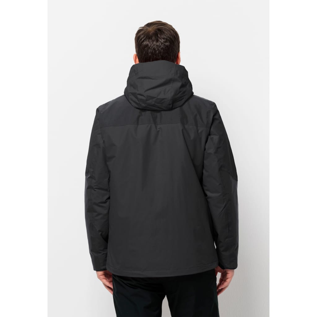 Jack Wolfskin 3-in-1-Funktionsjacke »JASPER 3IN1 JKT M«, (2 teilig), mit Kapuze