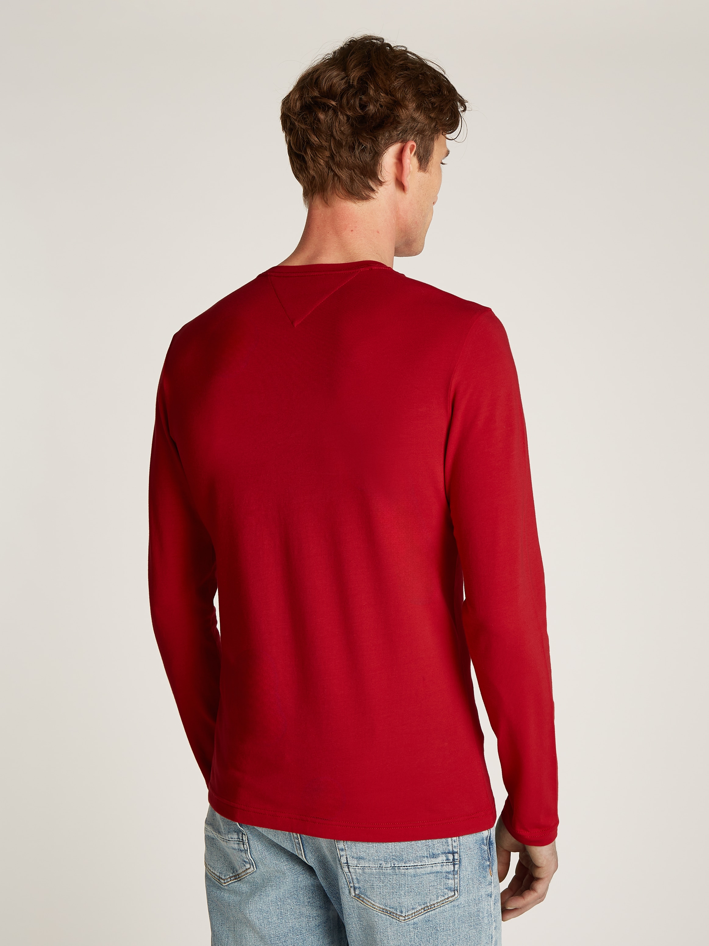 Tommy Hilfiger Langarmshirt »STRETCH SLIM FIT LONG SLEEVE«, aus biologischem Baumwollstretch