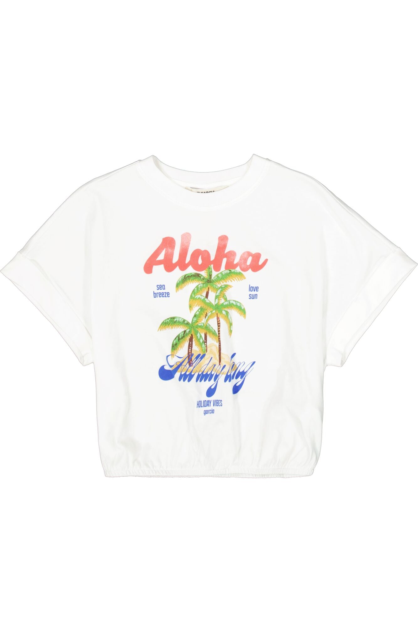 Garcia Rundhalsshirt kurz, mit großém Frontprint, for Girls