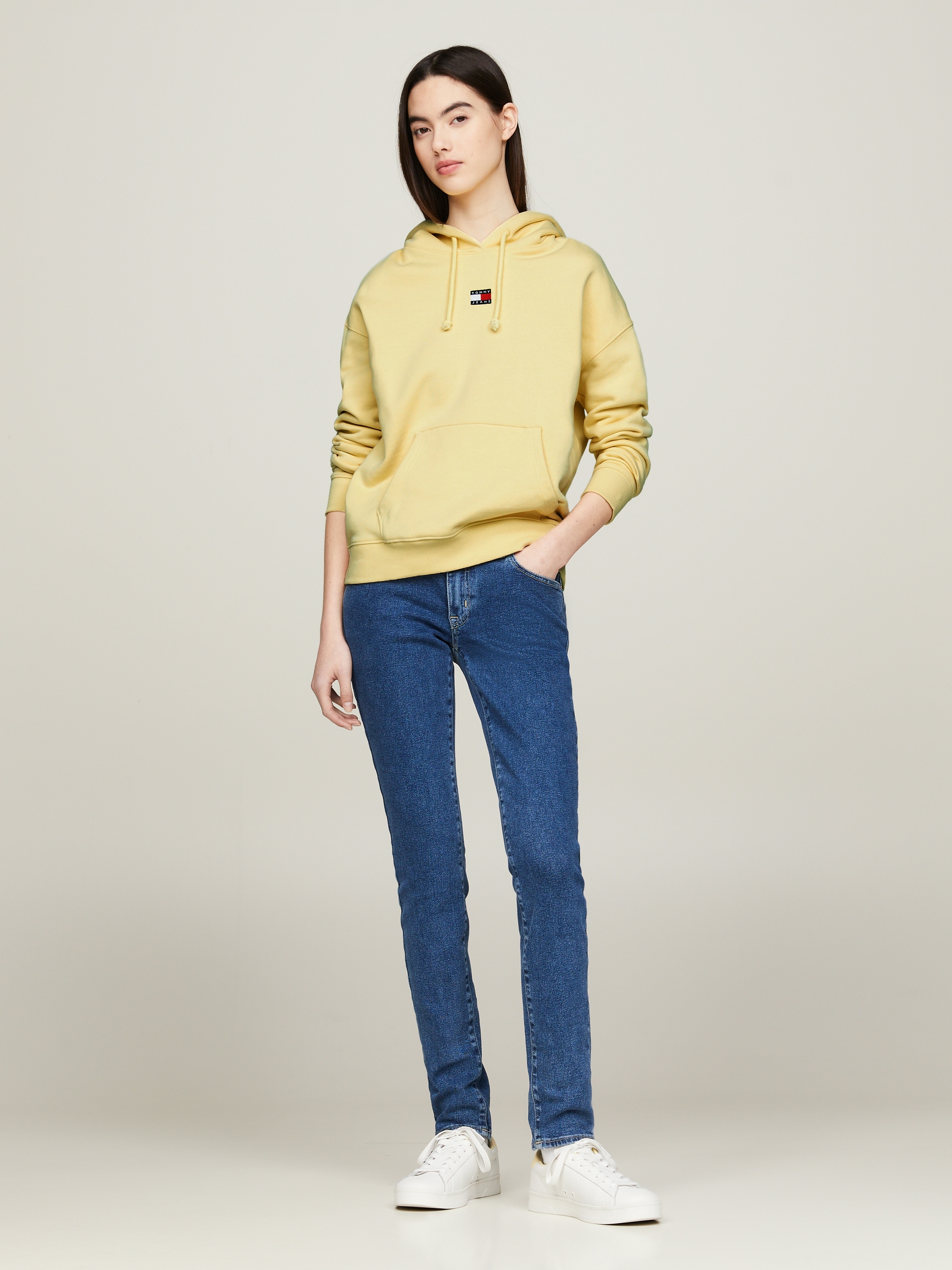 Tommy Jeans Slim-fit-Jeans »Skinny Jeans Marken Low Waist Mittlere Leibhöhe«, mit Faded-Out Effekten