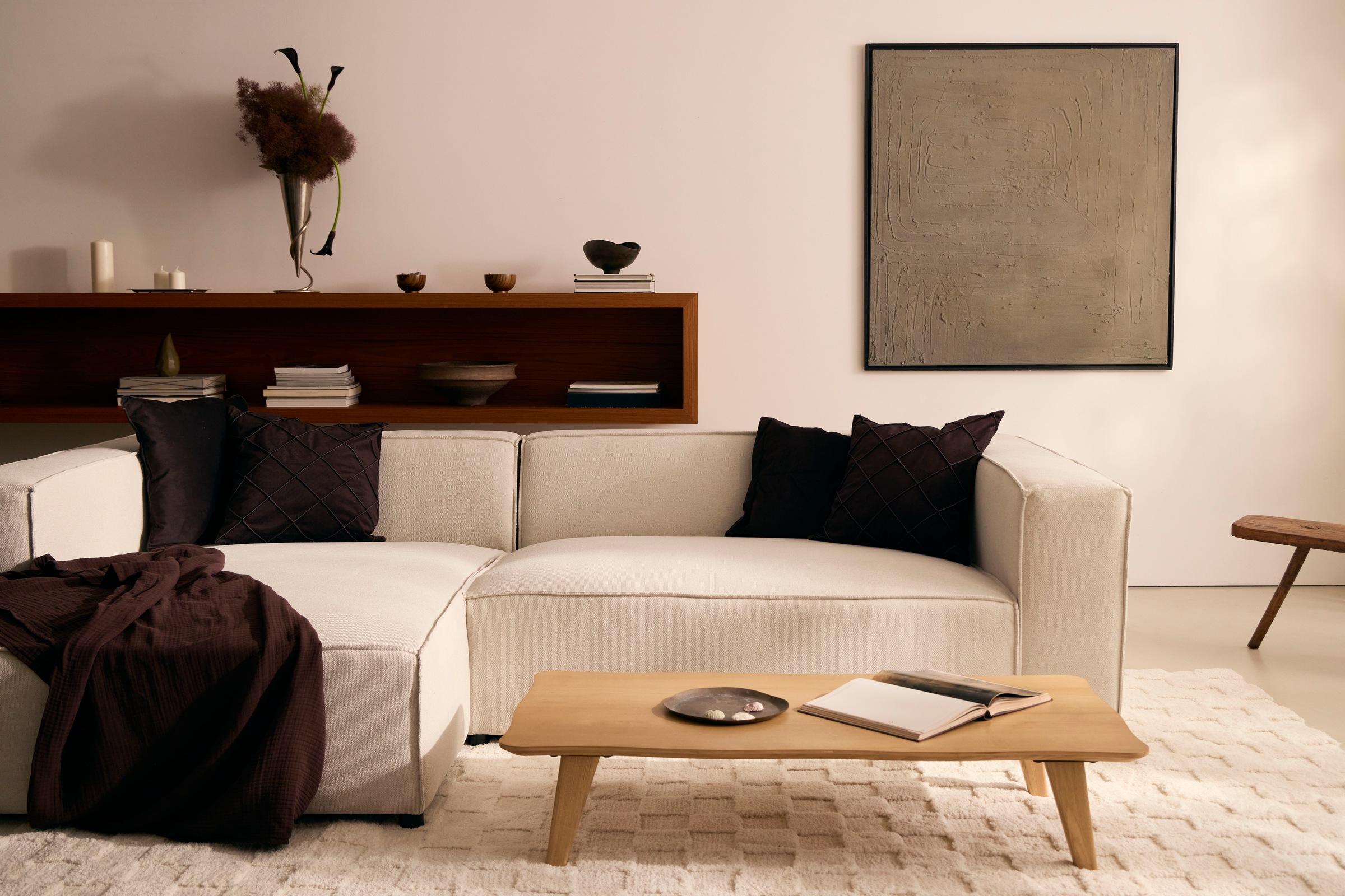 LeGer Home by Lena Gercke Couchtisch »Alina« Loungetisch, organische Form mit Schweizer Kante