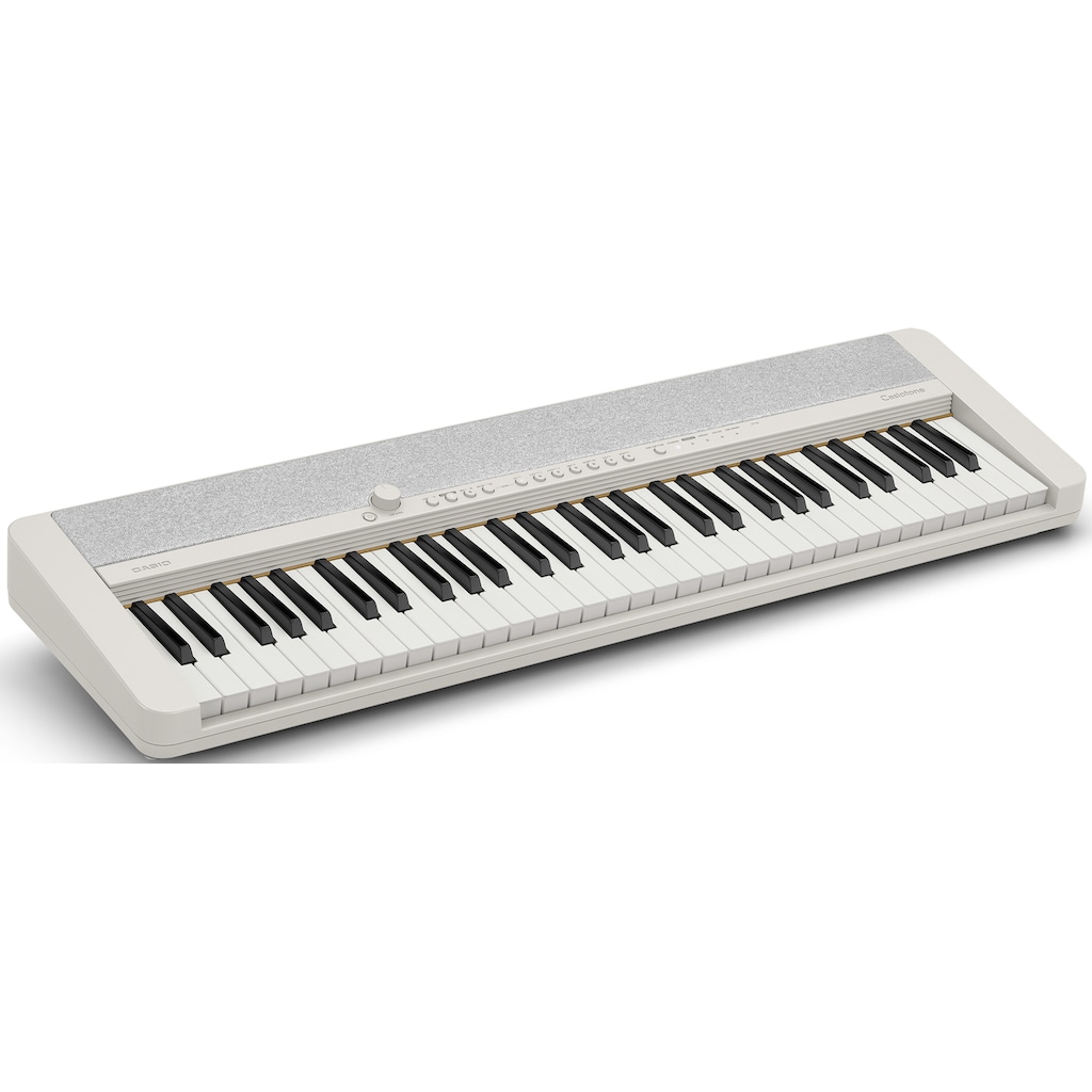 CASIO Home-Keyboard »Piano-Keyboard-Set CT-S1WESET«, (Set, inkl. Keyboardständer, Sustainpedal und Netzteil)