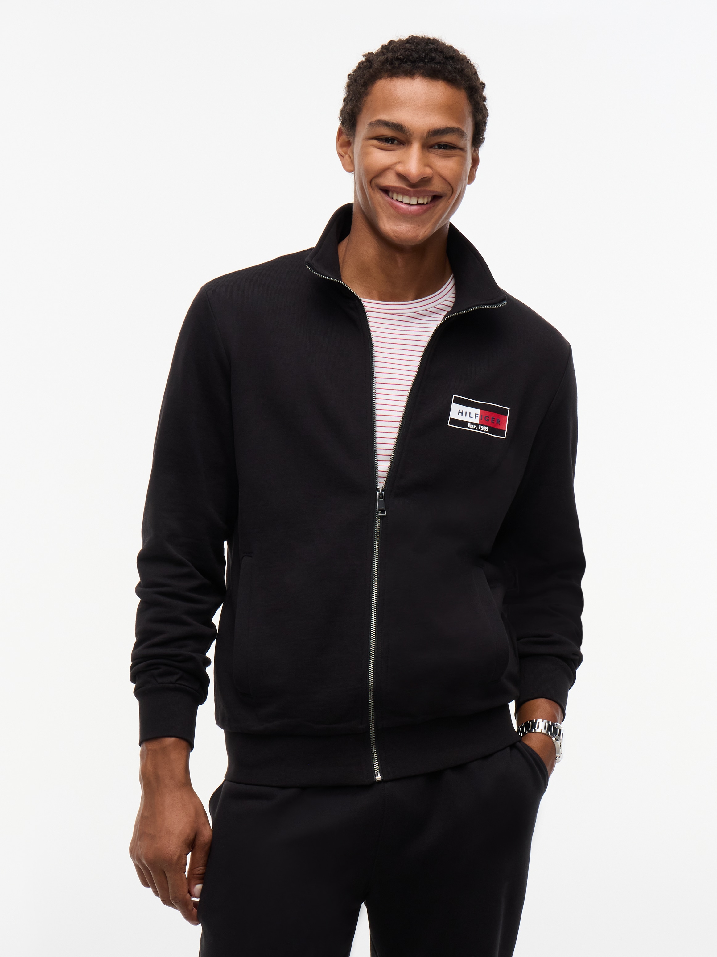 Tommy Hilfiger Sweatjacke »BRAND LOVE SMALL FLAG REGULAR«