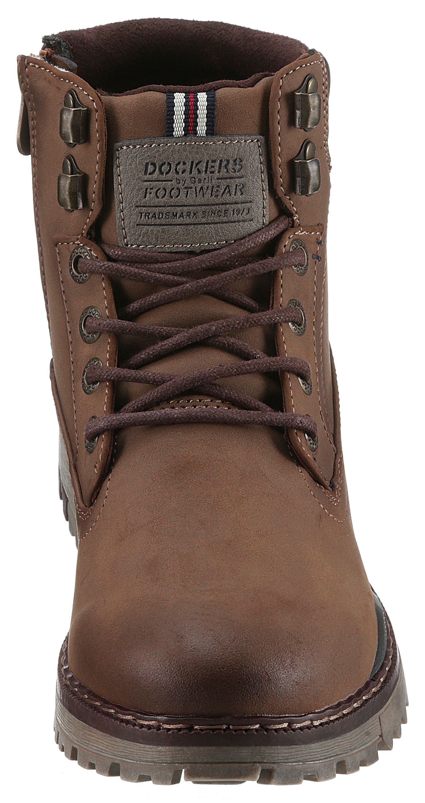 Dockers by Gerli Schnürboots, Hiking Boot, Trekking Boot, Schnürstiefel mit Reißverschluss