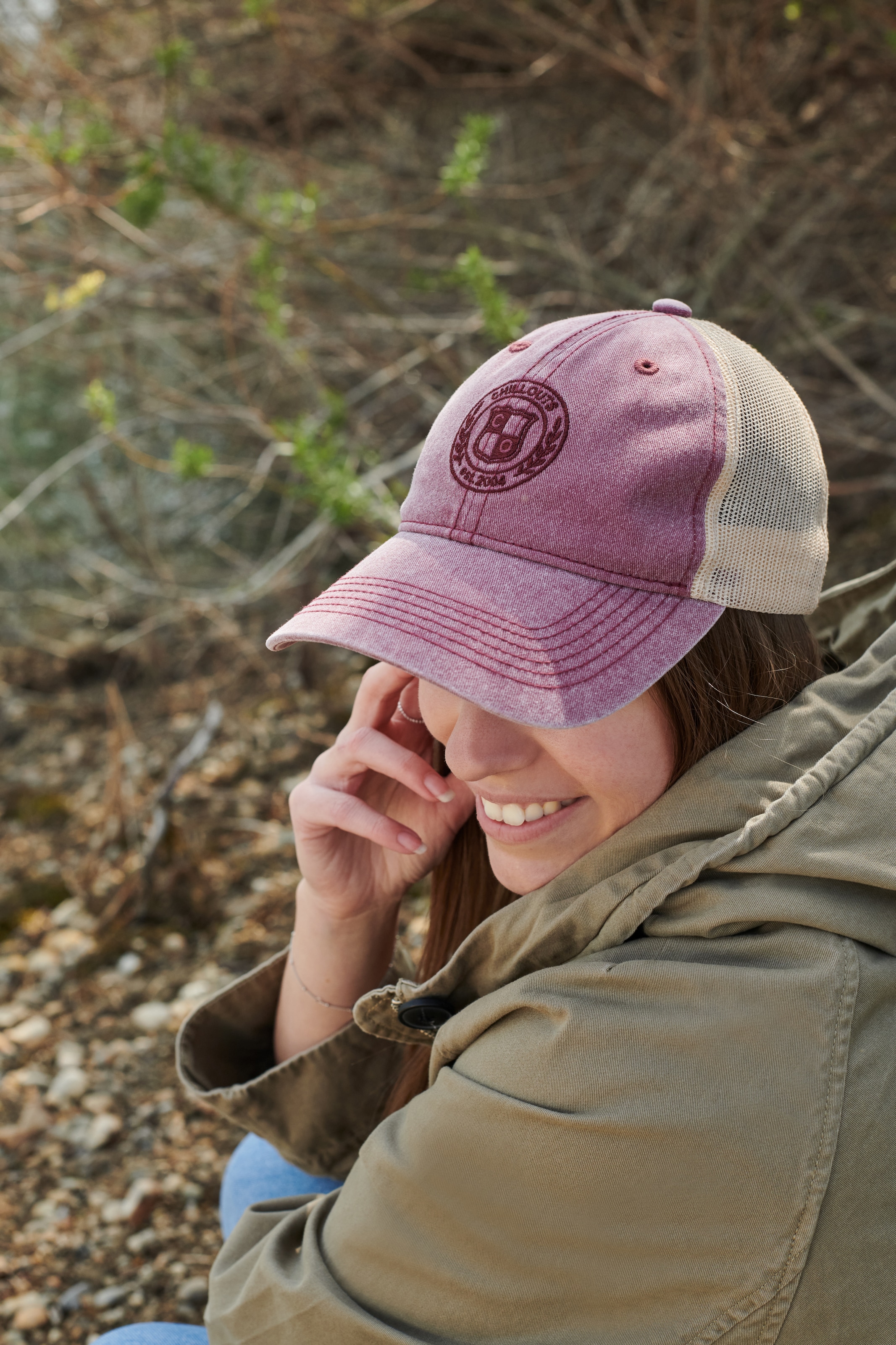 chillouts Baseball Cap »Milton Hat« Vintage-Look Baseballkappe mit Wappen-Stickerei