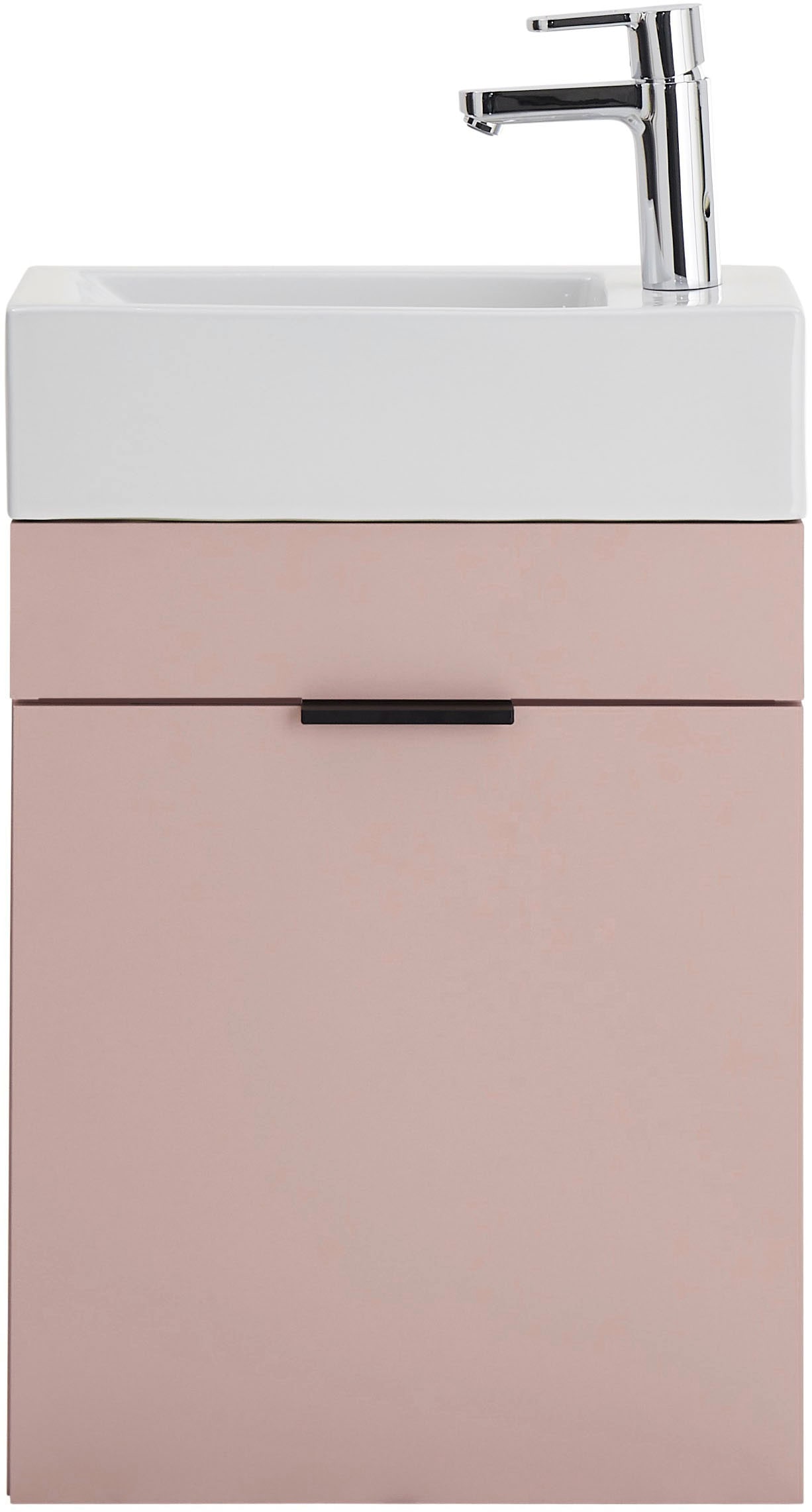 BASIC by Balculina Waschbeckenunterschrank »Nancy BxHxT 45x55x25 cm« 2 Stk. tlg. Breite 45 cm, inkl. Waschbecken