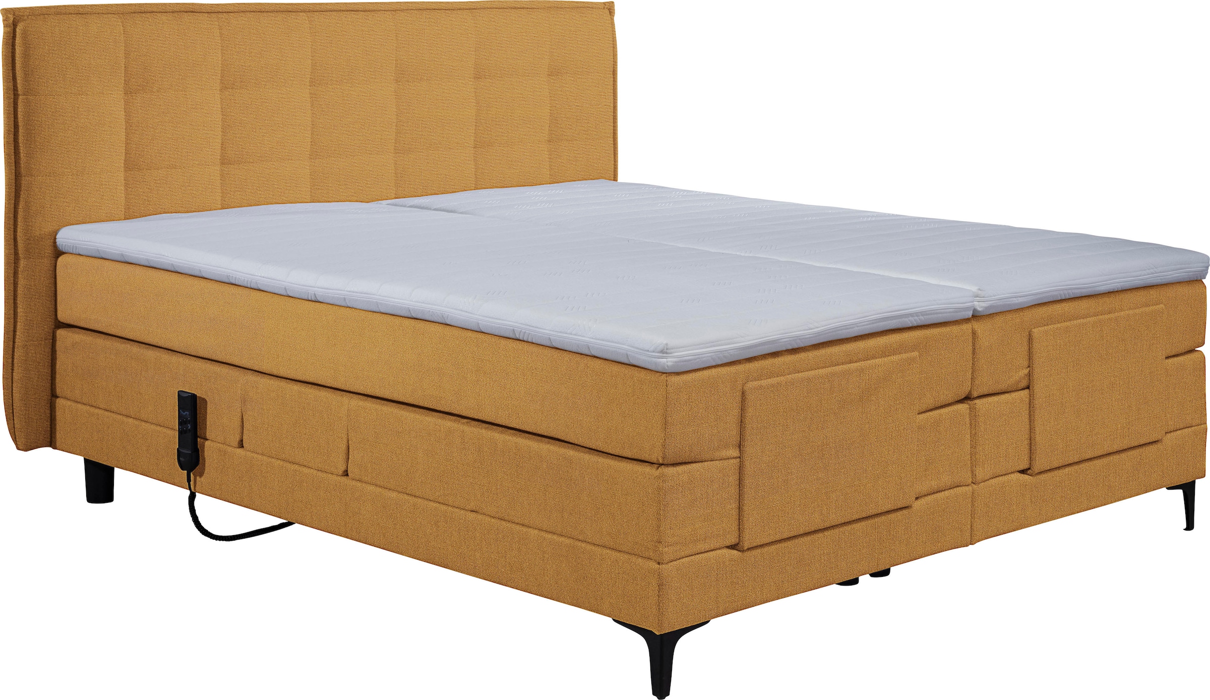 alina Boxspringbett »Edward«, 180x200cm, mit motorischer Verstellung, inklusive Matratze und Topper