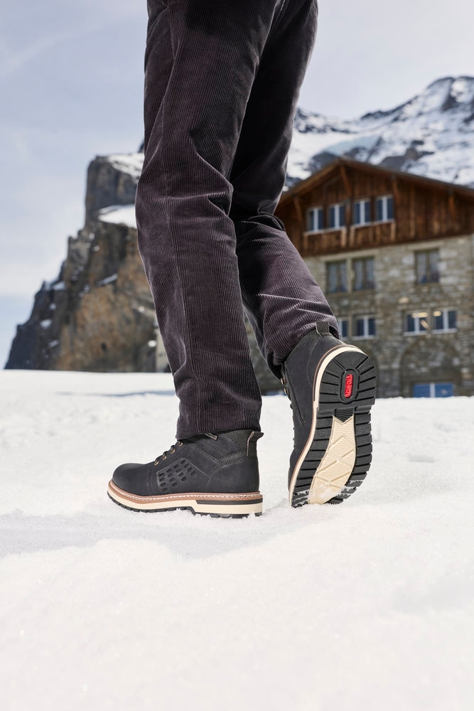 Rieker Winterboots  Schnürboots mit praktischem Reißverschluss, TEX-Membran