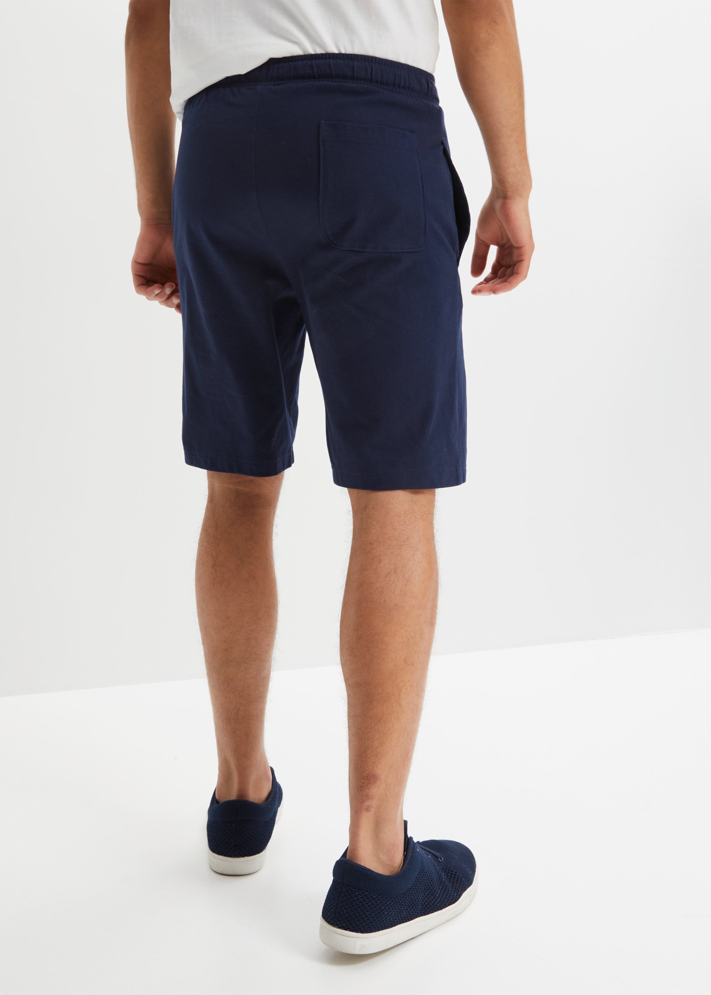 bonprix Bermudas  aus Baumwolle, mit Kordeln in Kontrastfarbe, Regular Fit