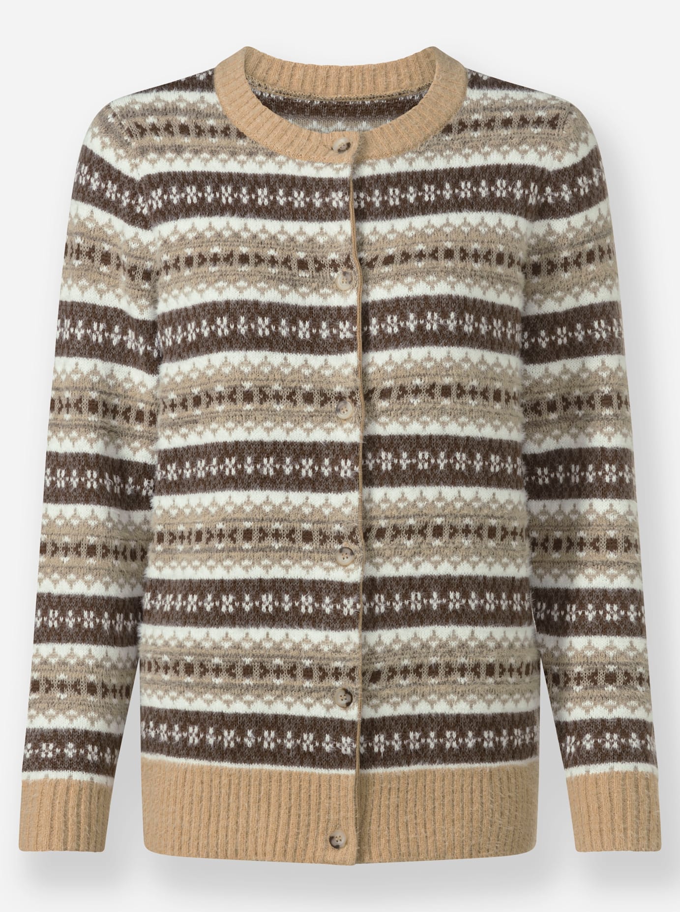 Inspirationen Jacquardstrickjacke