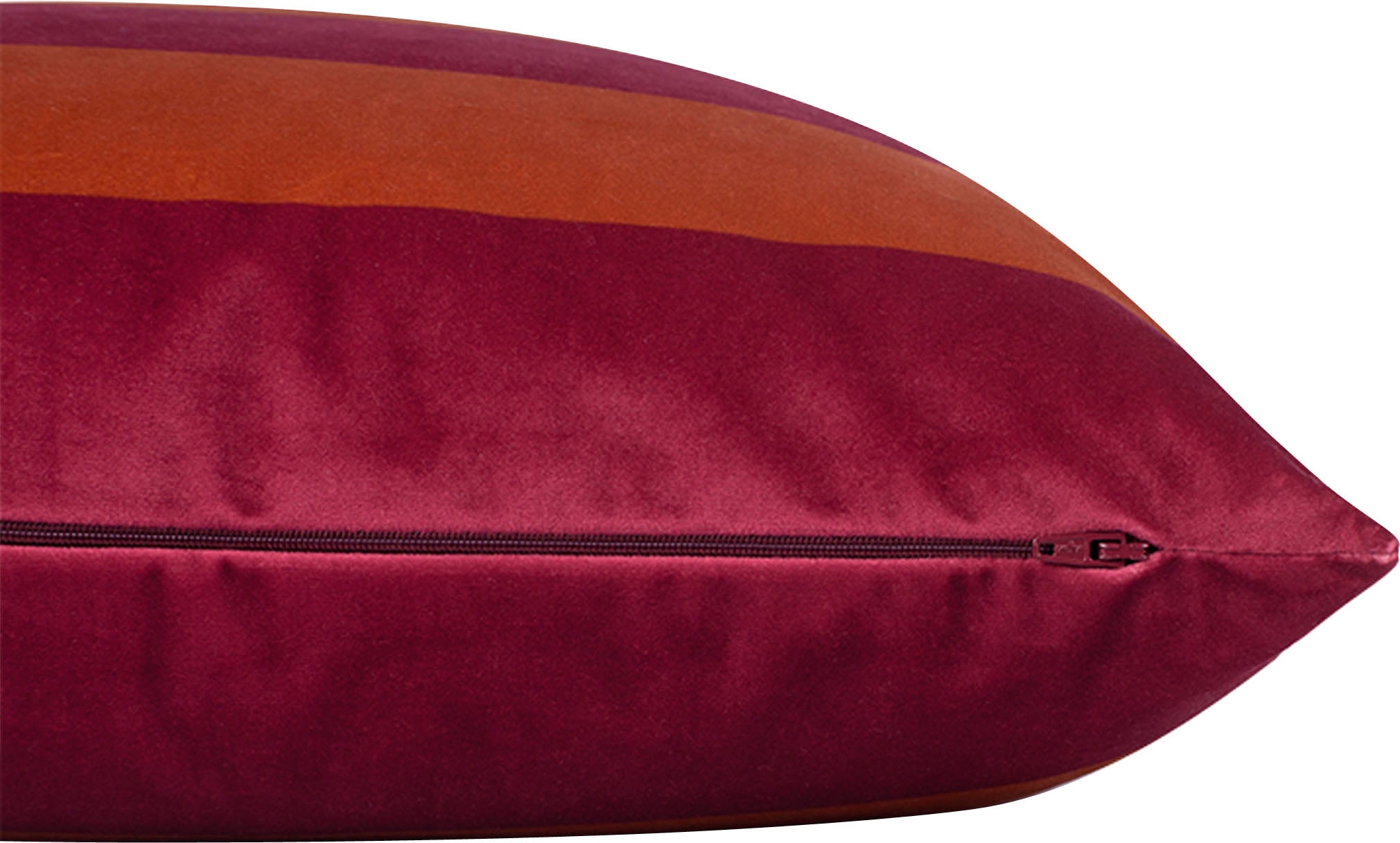 TOM TAILOR HOME Dekokissen »Colour Block«, aus leichtem Micro-Velvet, Kissenhülle ohne Füllung, 1 Stück