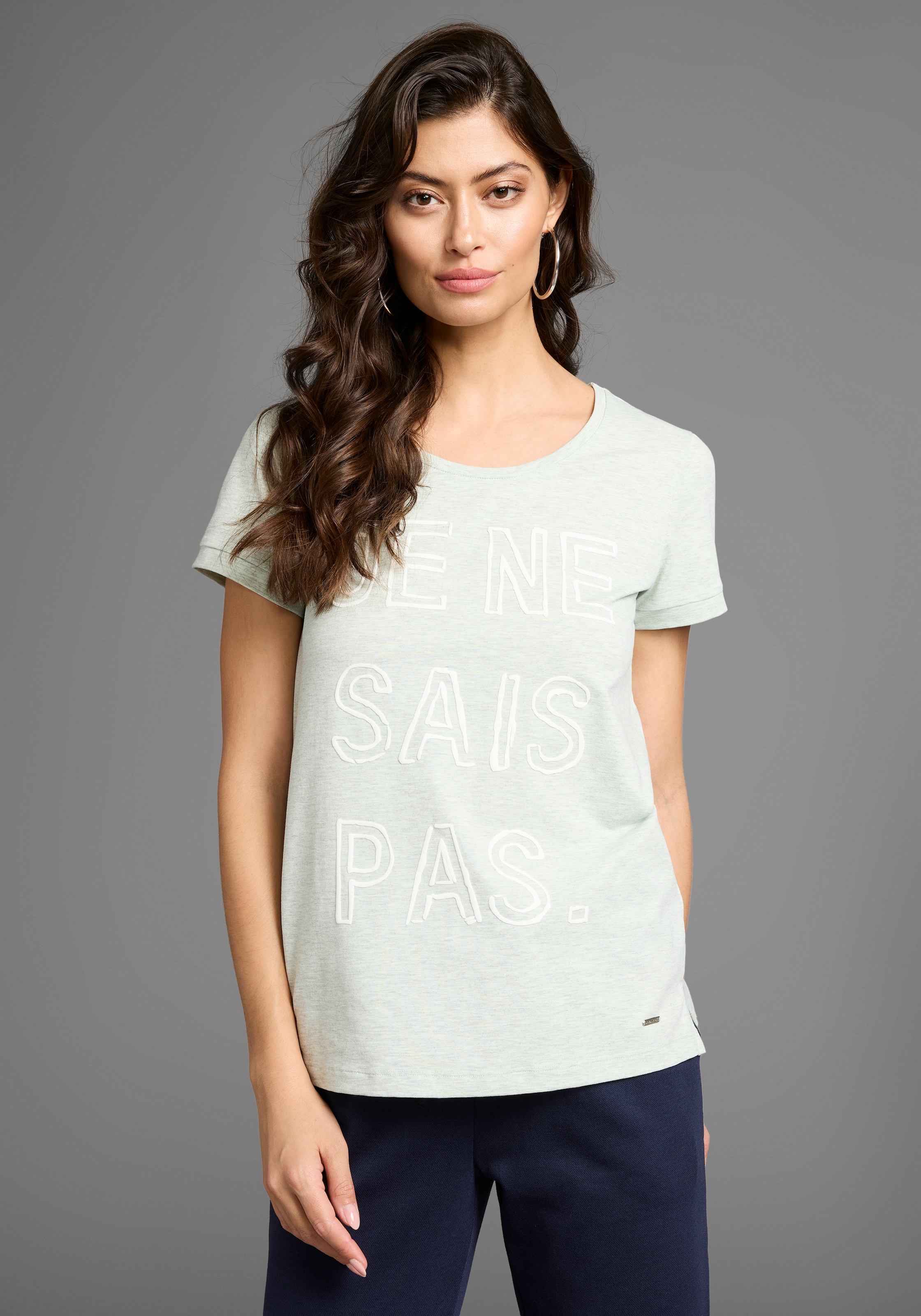 Laura Scott T-Shirt, mit aufgenähtem Schriftzug - NEUE KOLLEKTION